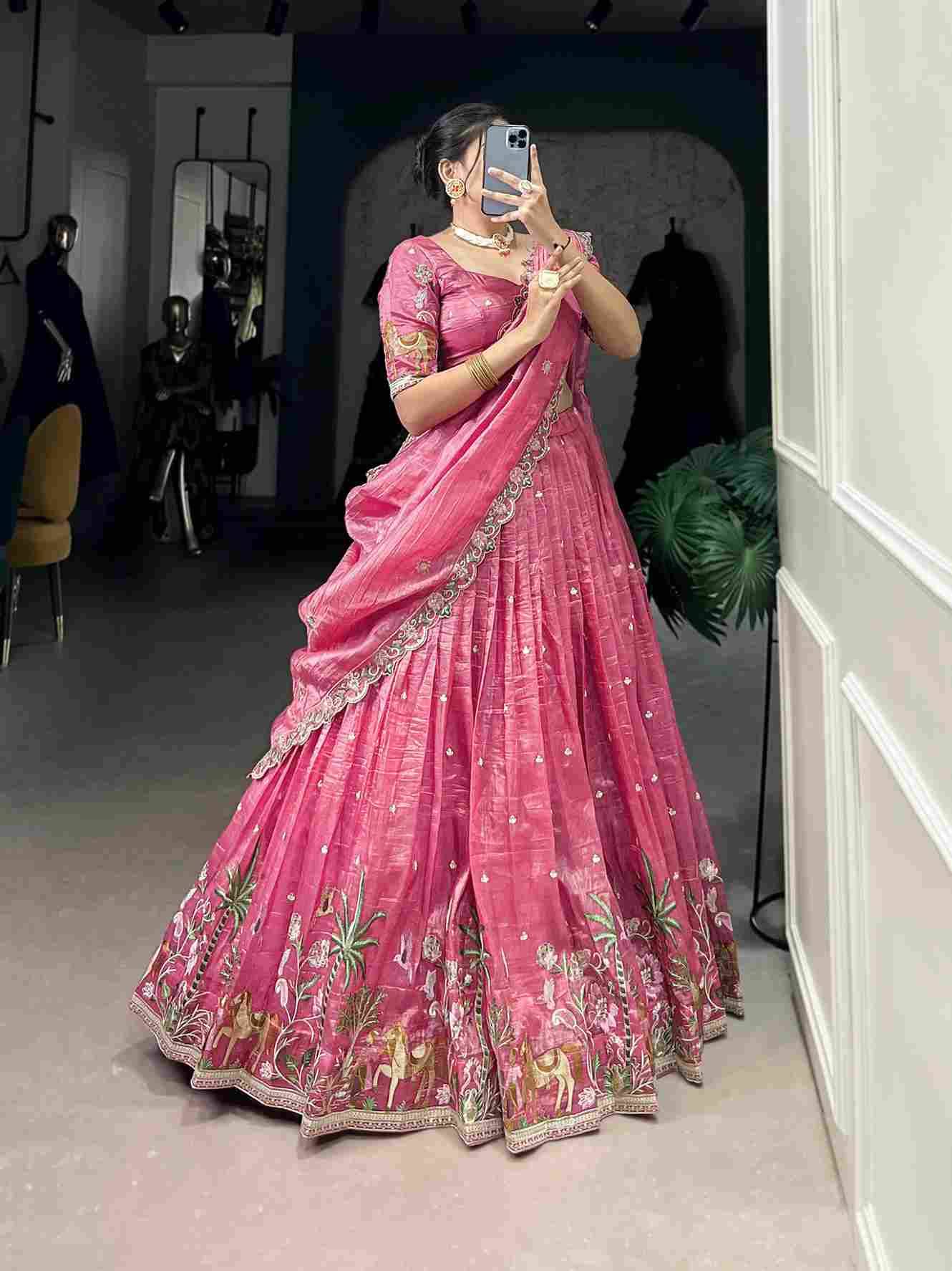 Tyohaar By Fashid Wholesale 01 To 03 Series Designer Beautiful Wedding Collection Occasional Wear & Party Wear Gold Crush Lehengas At Wholesale Price
