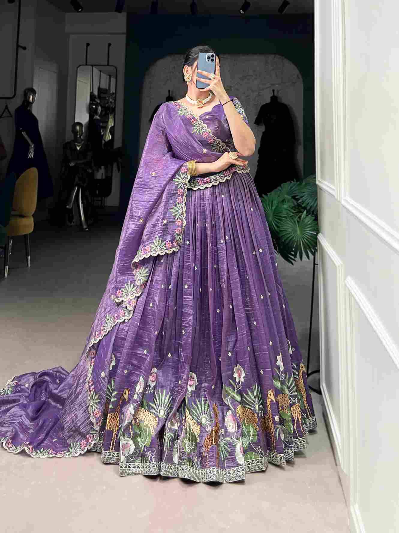 Tyohaar By Fashid Wholesale 01 To 03 Series Designer Beautiful Wedding Collection Occasional Wear & Party Wear Gold Crush Lehengas At Wholesale Price