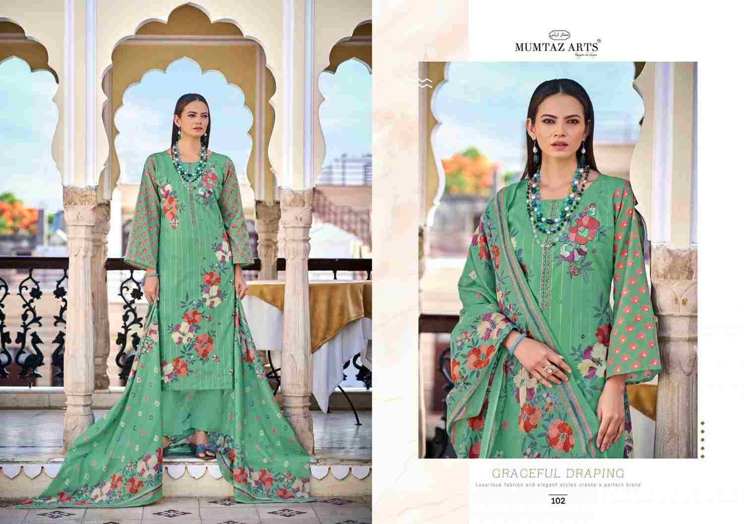 Hello Sunshine By Mumtaz Arts 101 To 104 Series Beautiful Festive Suits Colorful Stylish Fancy Casual Wear & Ethnic Wear Pure Cambric Dresses At Wholesale Price