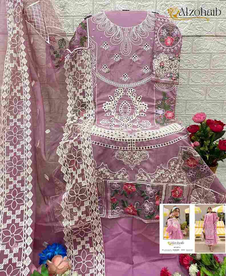 Alzohaib-1257 Colours By Alzohaib 1257-A To 1257-B Series Beautiful Pakistani Suits Stylish Fancy Colorful Party Wear & Occasional Wear Cambric Cotton Print Dresses At Wholesale Price