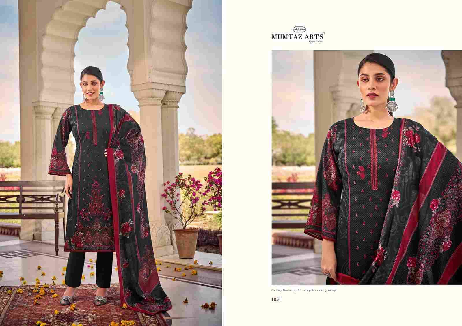 Falaknuma By Mumtaz Arts 101 To 105 Series Beautiful Festive Suits Colorful Stylish Fancy Casual Wear & Ethnic Wear Pure Jam Print Dresses At Wholesale Price