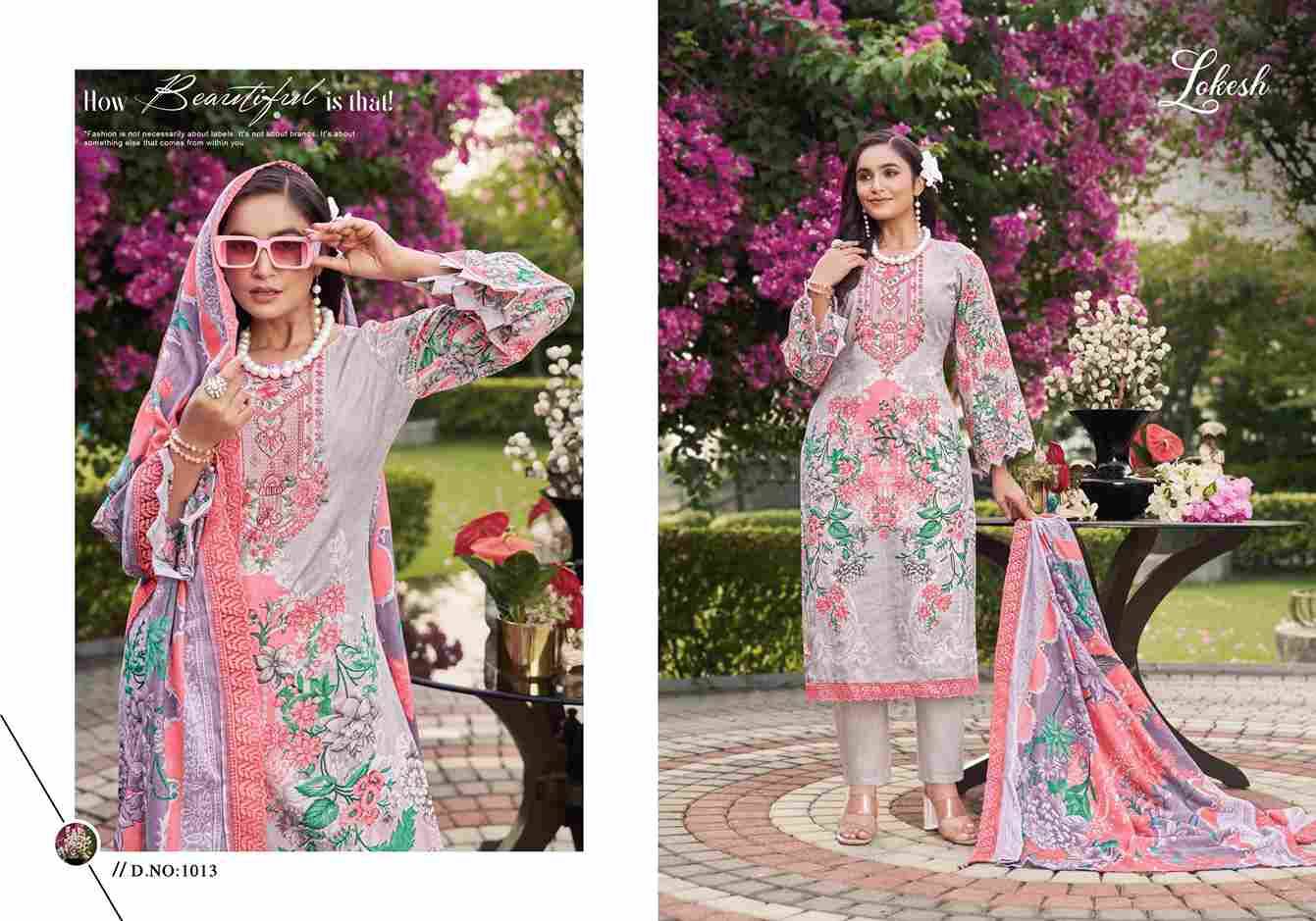 Shabnam By Lokesh 1013 To 1018 Series Festive Suits Beautiful Fancy Colorful Stylish Party Wear & Occasional Wear Lawn Cotton Dresses At Wholesale Price