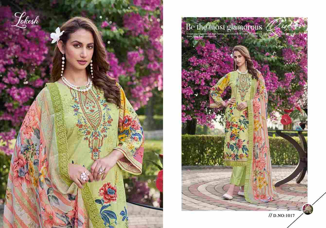 Shabnam By Lokesh 1013 To 1018 Series Festive Suits Beautiful Fancy Colorful Stylish Party Wear & Occasional Wear Lawn Cotton Dresses At Wholesale Price