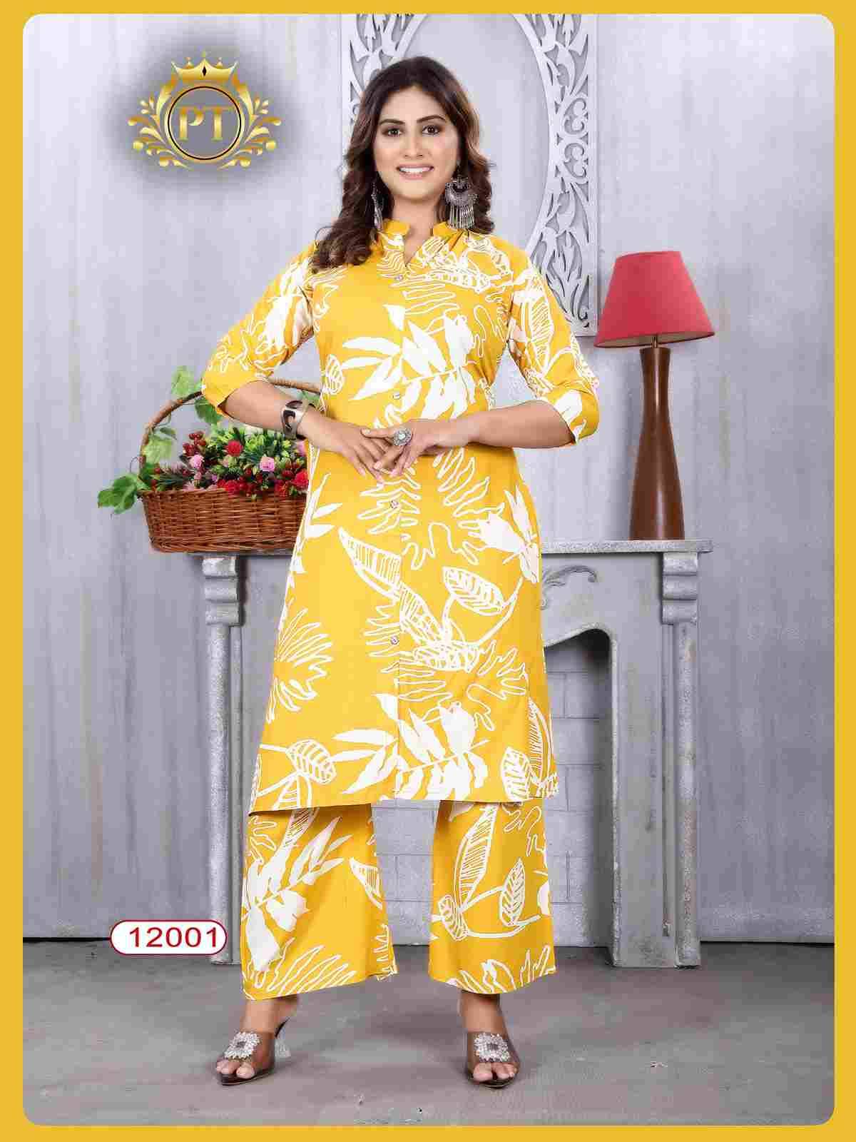 Dulhari Vol-10 By Padmavati Textiles 12001 To 12008 Series Designer Stylish Fancy Colorful Beautiful Party Wear & Ethnic Wear Collection Rayon Print Kurtis With Bottom At Wholesale Price