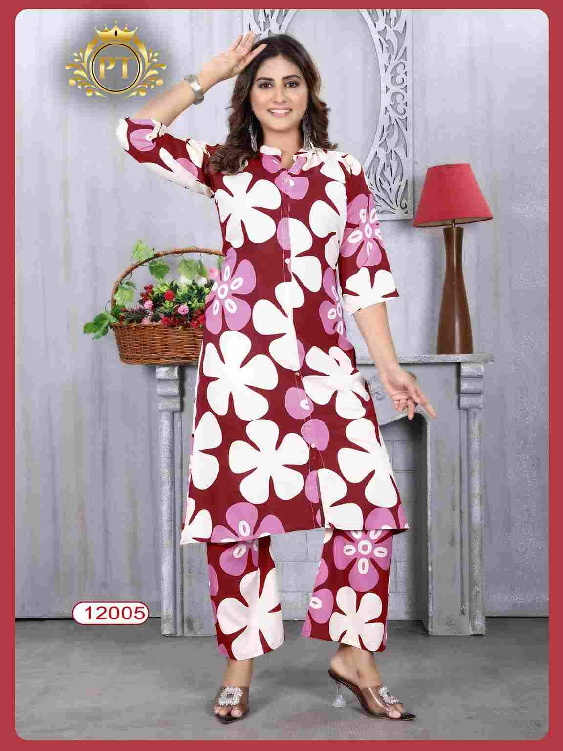 Dulhari Vol-10 By Padmavati Textiles 12001 To 12008 Series Designer Stylish Fancy Colorful Beautiful Party Wear & Ethnic Wear Collection Rayon Print Kurtis With Bottom At Wholesale Price
