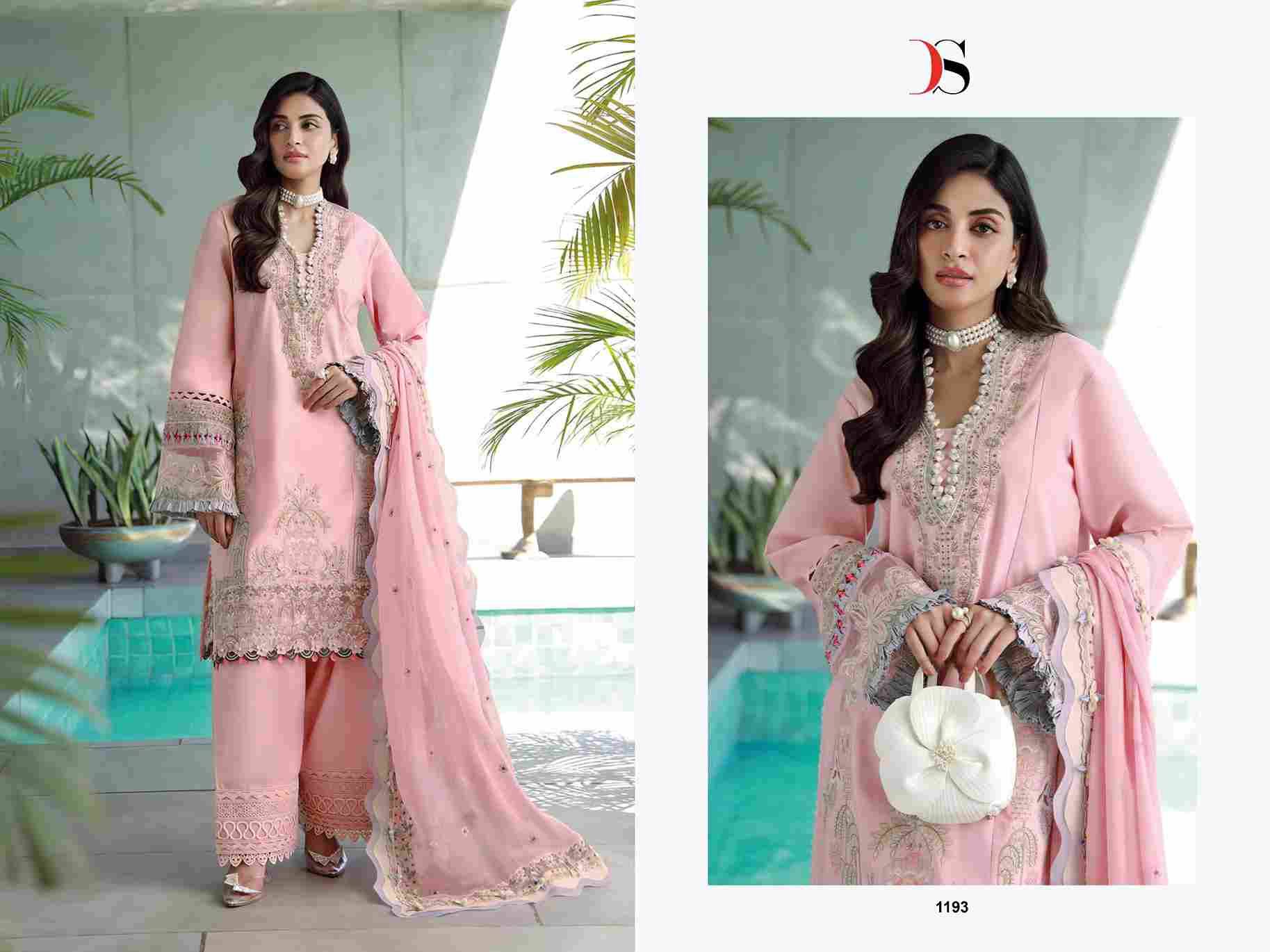 Elan Vol-3 By Deepsy Suits 1191 To 1196 Series Designer Pakistani Suits Beautiful Fancy Stylish Colorful Party Wear & Occasional Wear Pure Cotton Dresses At Wholesale Price