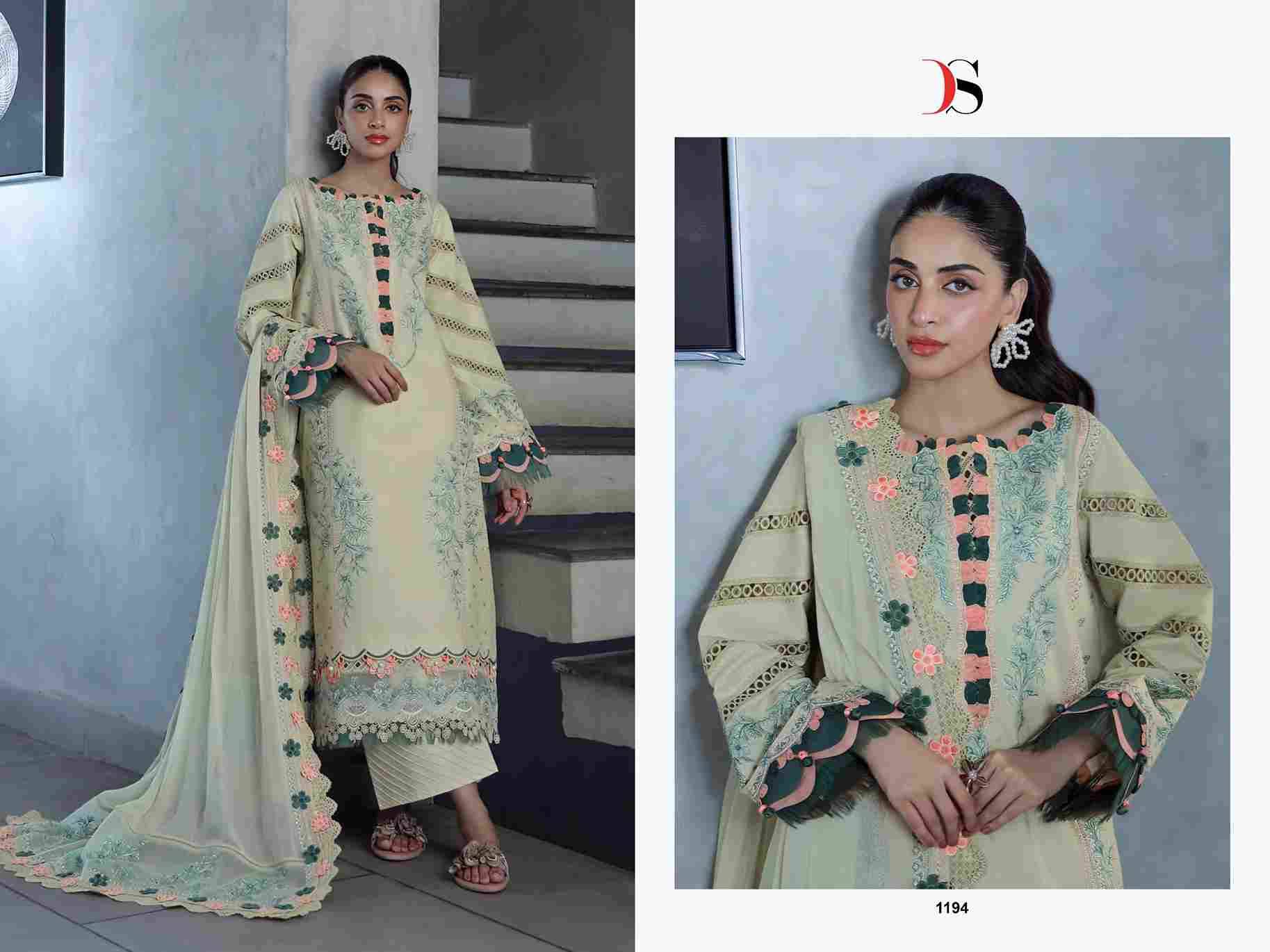 Elan Vol-3 By Deepsy Suits 1191 To 1196 Series Designer Pakistani Suits Beautiful Fancy Stylish Colorful Party Wear & Occasional Wear Pure Cotton Dresses At Wholesale Price
