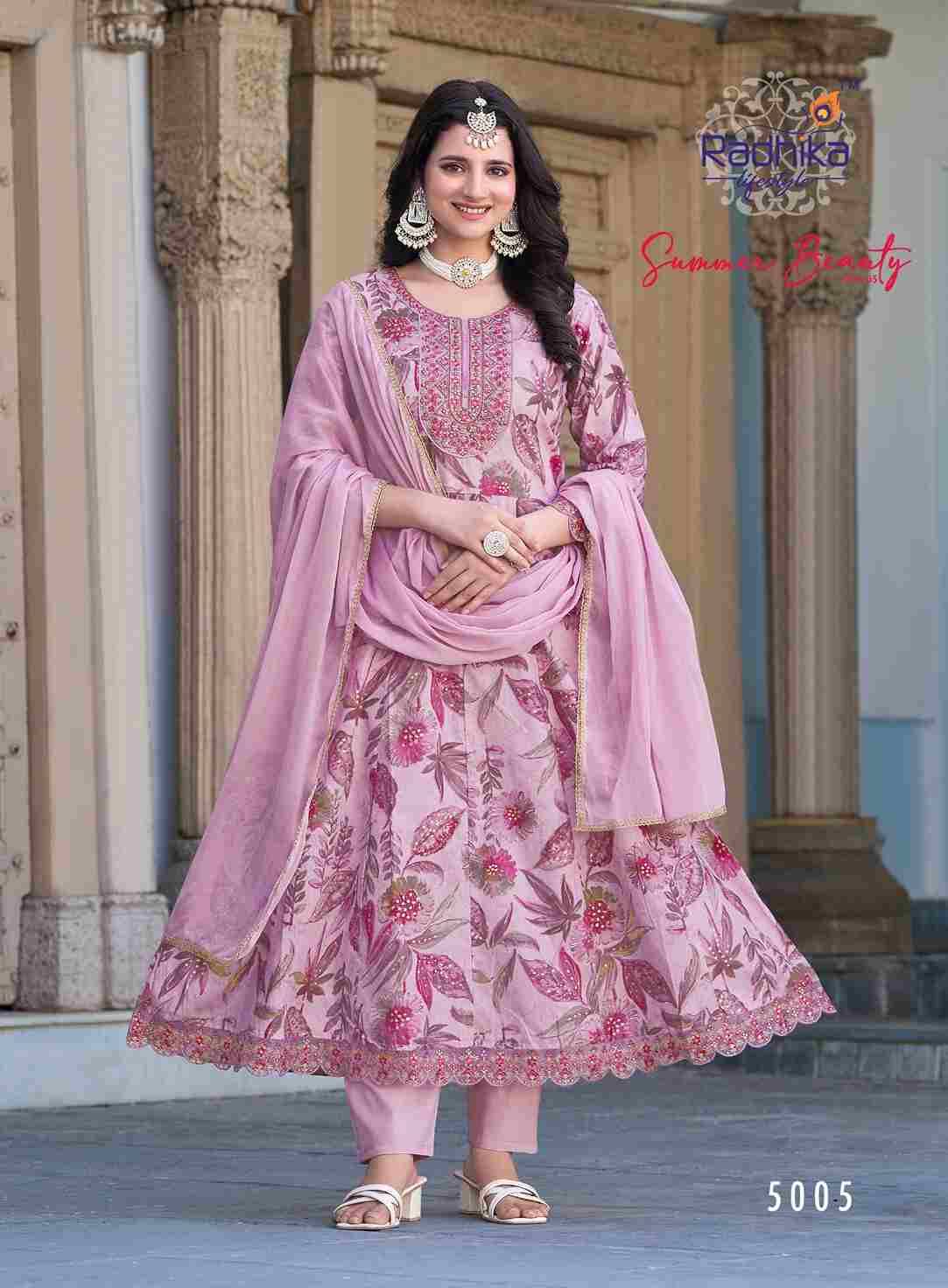 Summer Beauty Vol-5 By Radhika Lifestyle 5001 To 5006 Series Designer Festive Suits Beautiful Stylish Fancy Colorful Party Wear & Occasional Wear Cotton Print Dresses At Wholesale Price