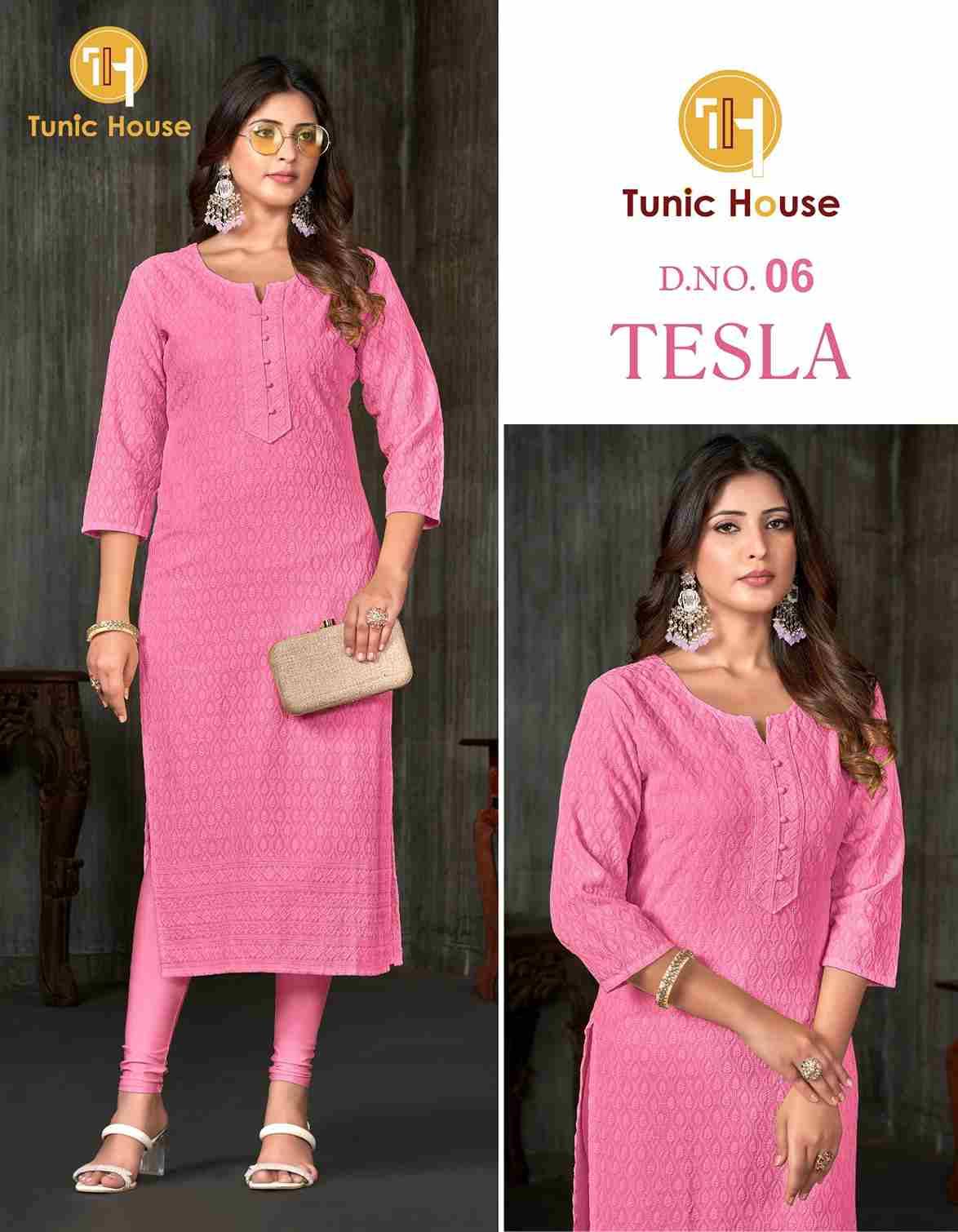 Tesla By Tunic House 01 To 13 Series Designer Stylish Fancy Colorful Beautiful Party Wear & Ethnic Wear Collection Viscose Rayon Print Kurtis At Wholesale Price