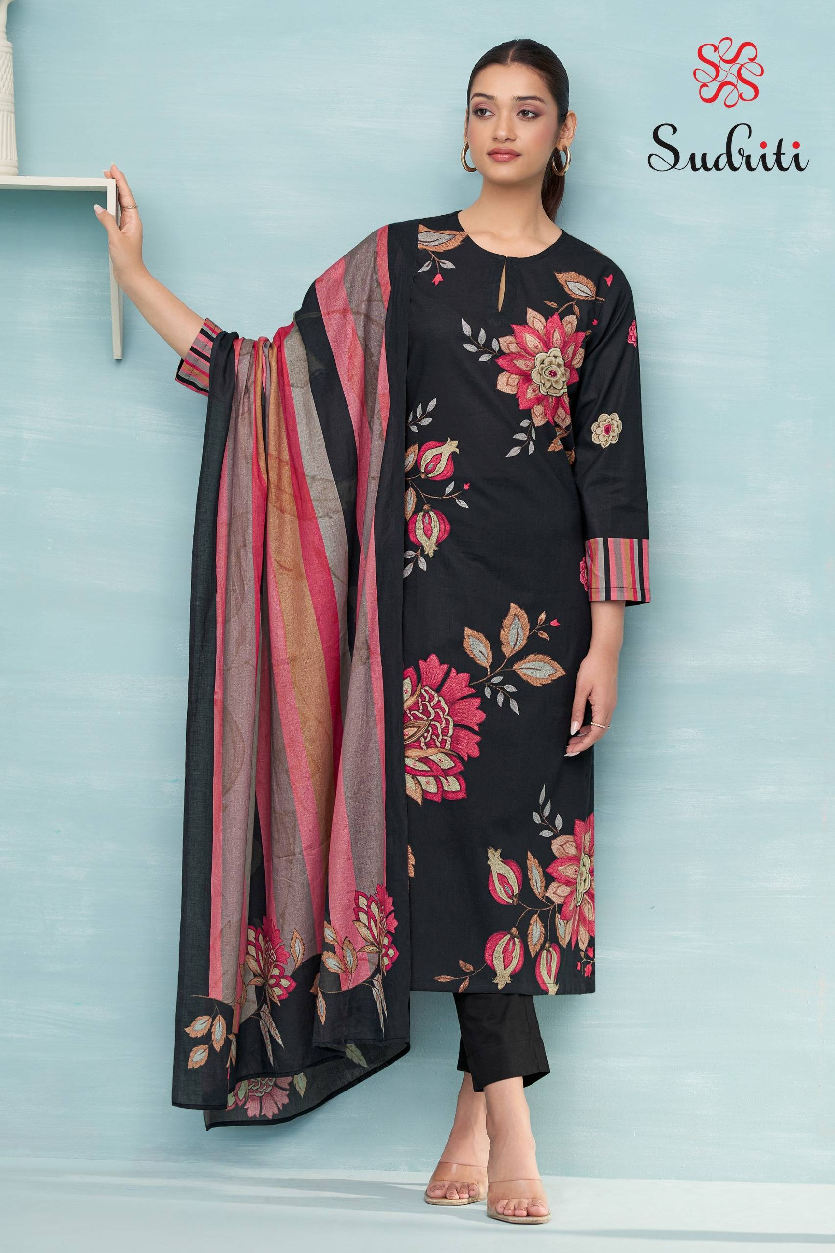 Fariha By Sudriti Beautiful Stylish Festive Suits Fancy Colorful Casual Wear & Ethnic Wear & Ready To Wear Cotton Lawn Print Dresses At Wholesale Price