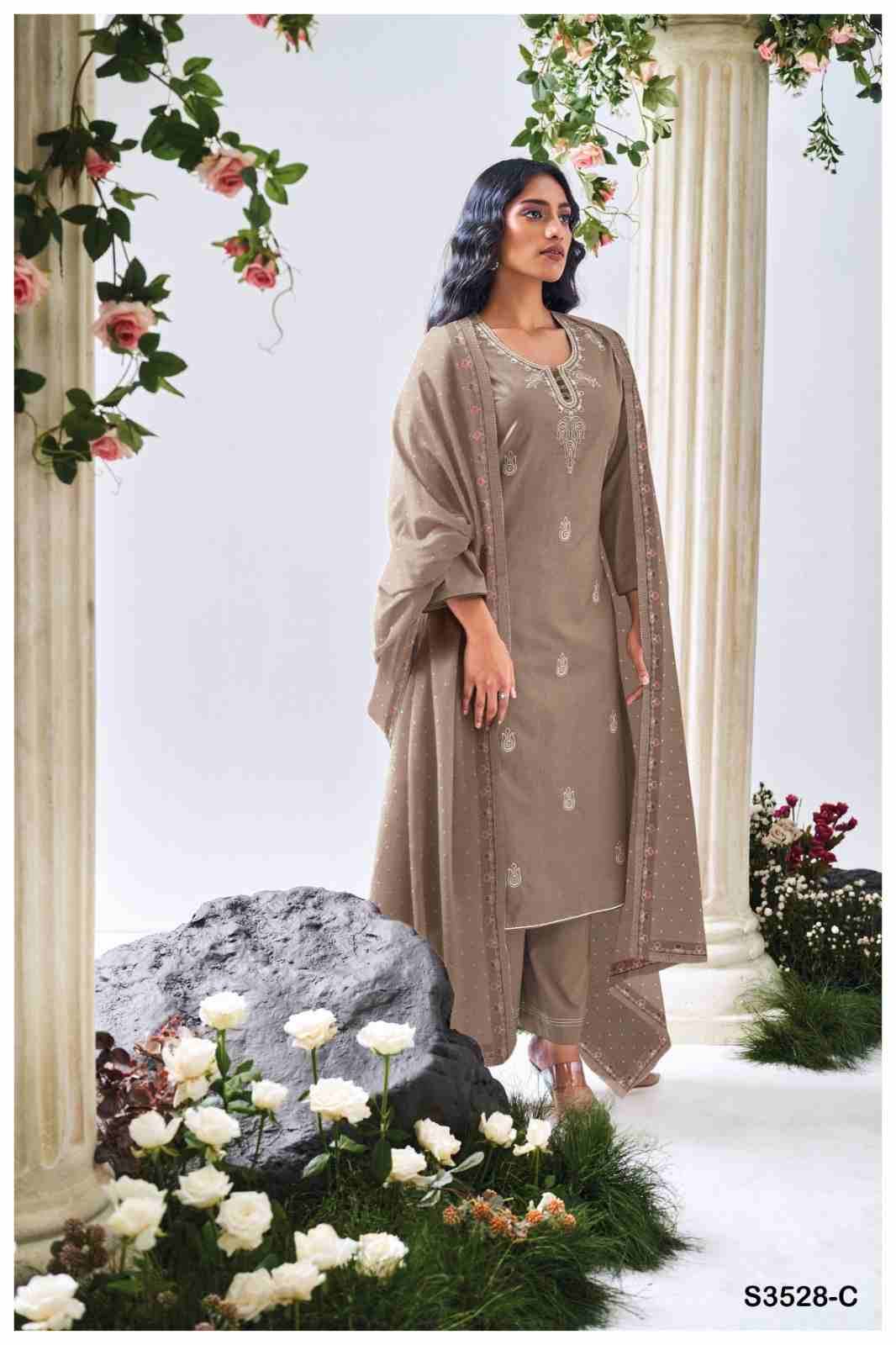 Shreshti-3528 By Ganga Fashion 3528-A To 3528-D Series Beautiful Festive Suits Colorful Stylish Fancy Casual Wear & Ethnic Wear Cotton Dresses At Wholesale Price
