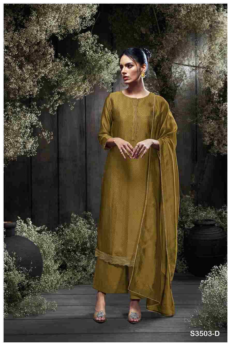 Osenna-3503 By Ganga Fashion 3503-A To 3503-D Series Beautiful Festive Suits Colorful Stylish Fancy Casual Wear & Ethnic Wear Premium Viscose Woven Jacquard Dresses At Wholesale Price