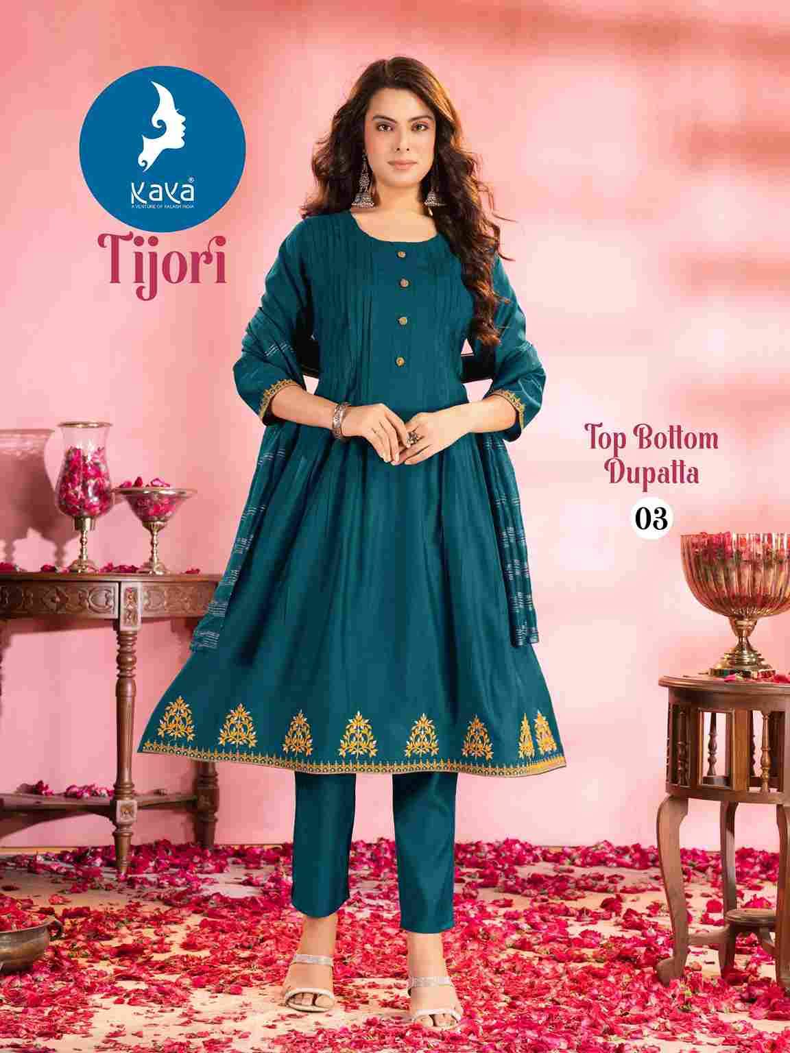 Tijori By Kaya 01 To 06 Series Beautiful Stylish Festive Suits Fancy Colorful Casual Wear & Ethnic Wear & Ready To Wear Vatican Dresses At Wholesale Price