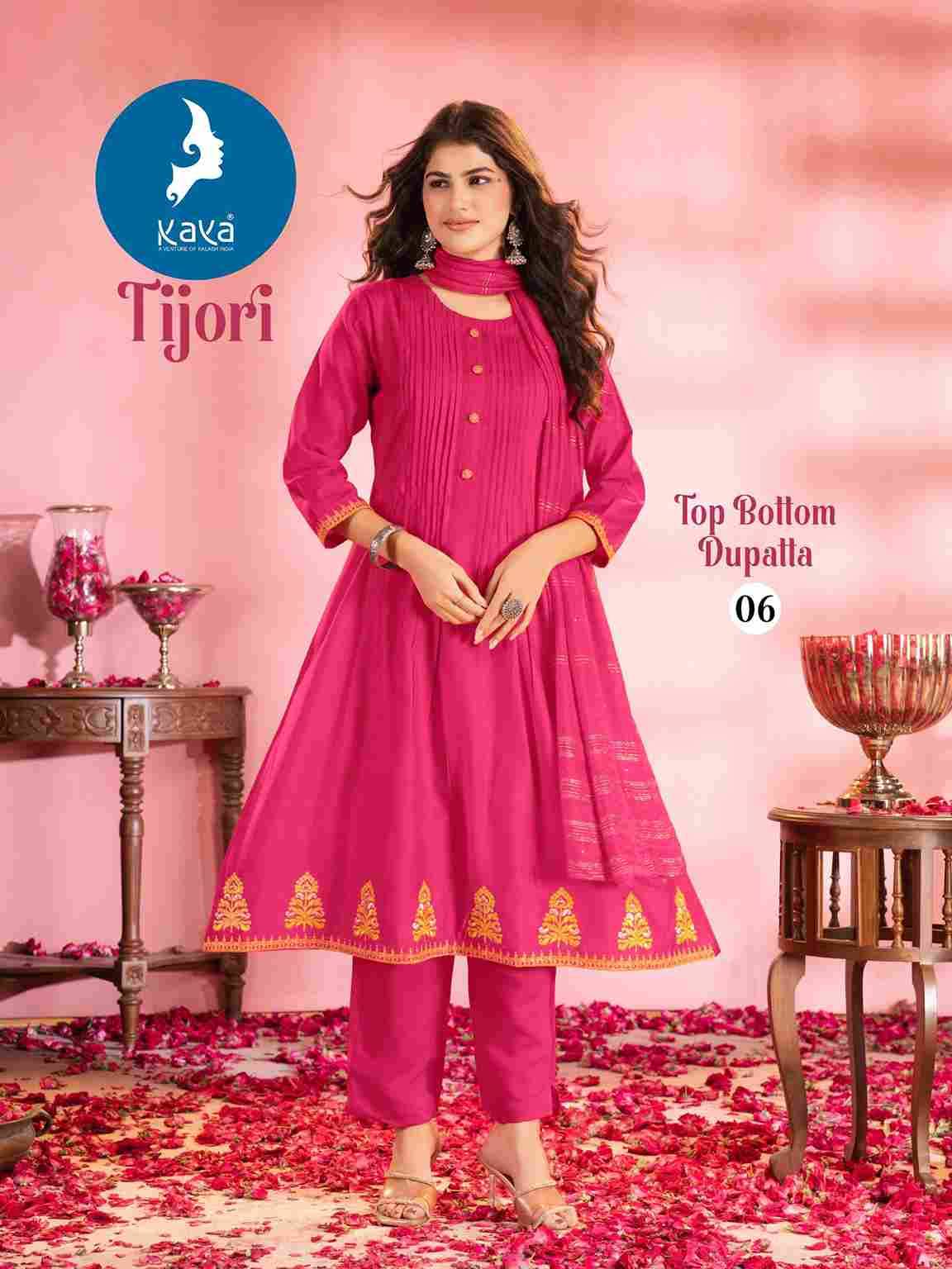 Tijori By Kaya 01 To 06 Series Beautiful Stylish Festive Suits Fancy Colorful Casual Wear & Ethnic Wear & Ready To Wear Vatican Dresses At Wholesale Price