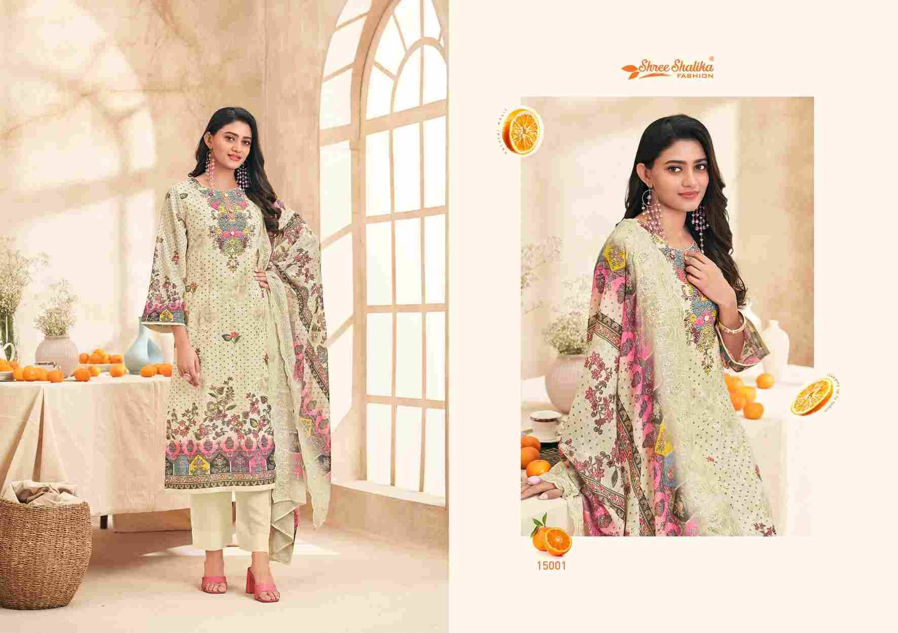 Mahjabeen Vol-15 By Shree Shalika Fashion 15001 To 15006 Series Beautiful Stylish Festive Suits Fancy Colorful Casual Wear & Ethnic Wear & Ready To Wear Cotton Lawn Print Dresses At Wholesale Price