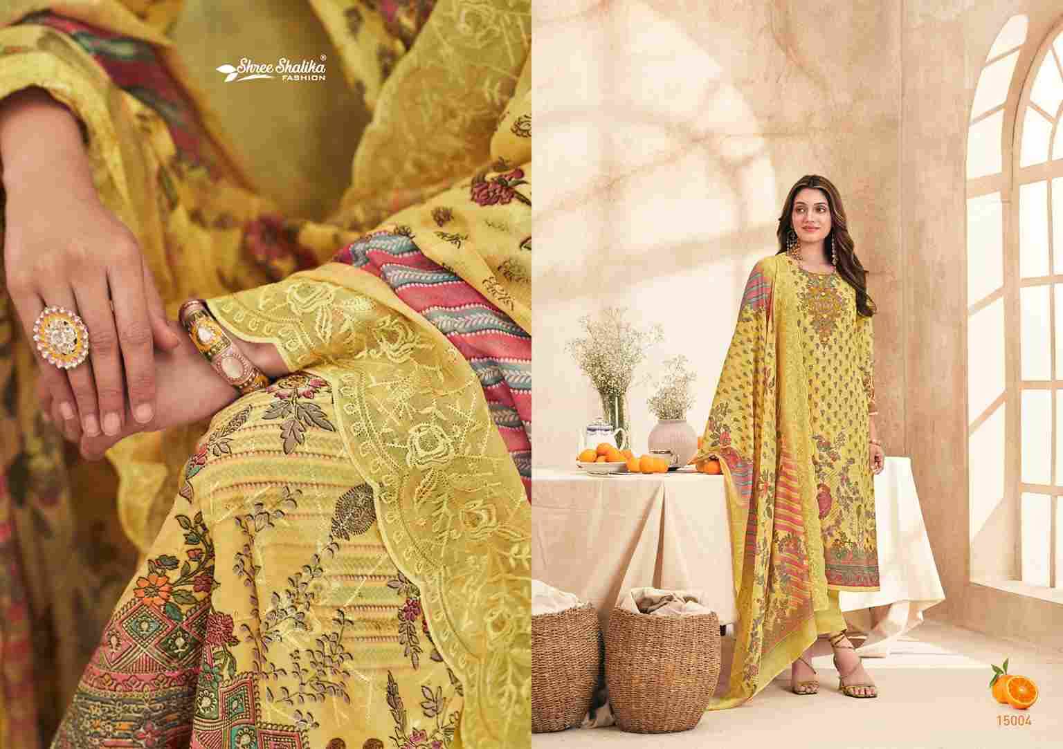 Mahjabeen Vol-15 By Shree Shalika Fashion 15001 To 15006 Series Beautiful Stylish Festive Suits Fancy Colorful Casual Wear & Ethnic Wear & Ready To Wear Cotton Lawn Print Dresses At Wholesale Price