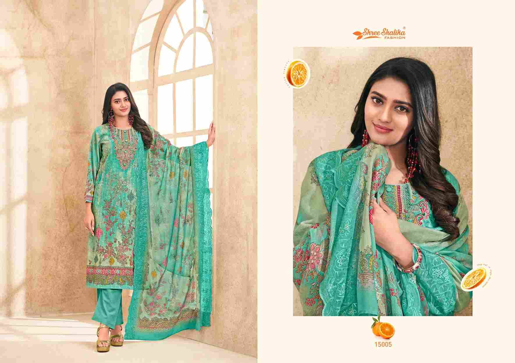 Mahjabeen Vol-15 By Shree Shalika Fashion 15001 To 15006 Series Beautiful Stylish Festive Suits Fancy Colorful Casual Wear & Ethnic Wear & Ready To Wear Cotton Lawn Print Dresses At Wholesale Price