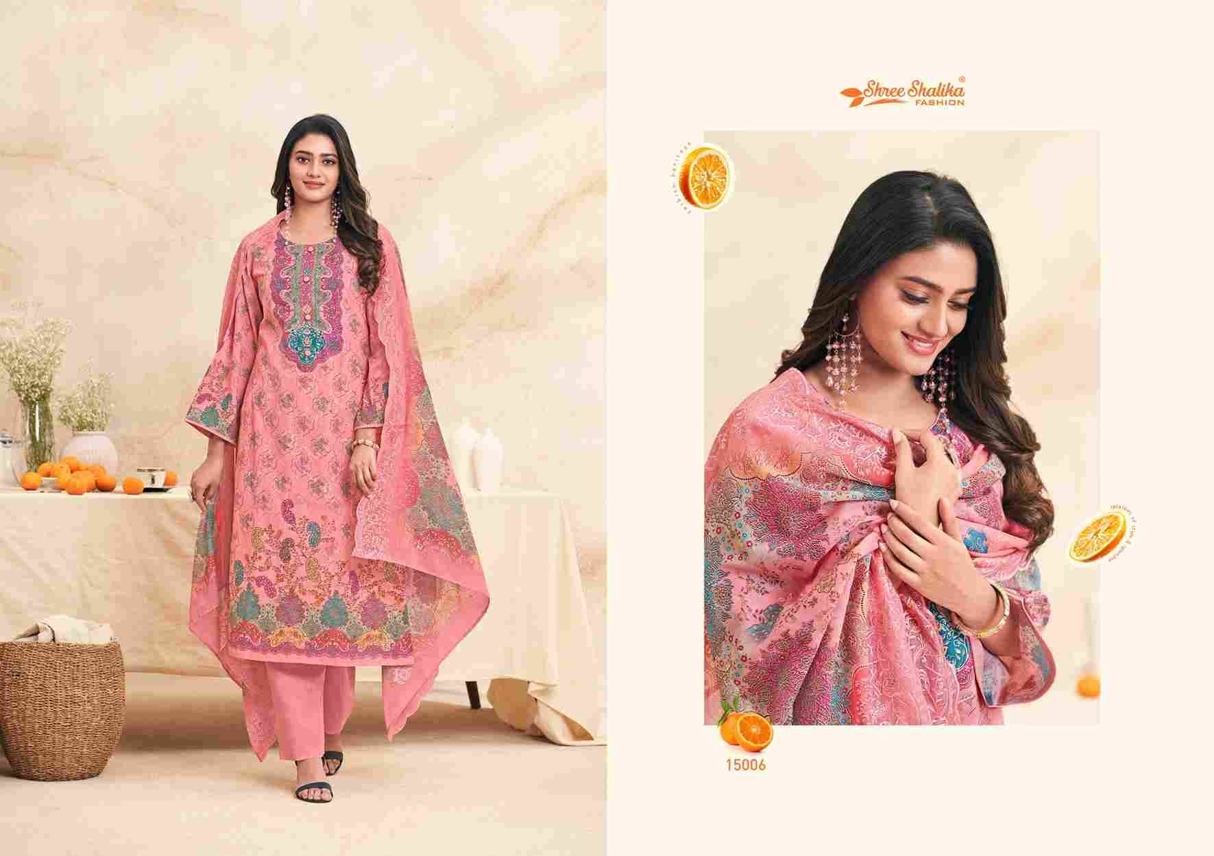 Mahjabeen Vol-15 By Shree Shalika Fashion 15001 To 15006 Series Beautiful Stylish Festive Suits Fancy Colorful Casual Wear & Ethnic Wear & Ready To Wear Cotton Lawn Print Dresses At Wholesale Price