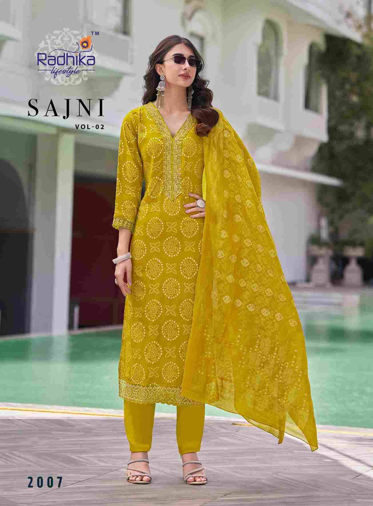 Sajni Vol-2 By Radhika Lifestyle 2001 To 2008 Series Beautiful Festive Suits Colorful Stylish Fancy Casual Wear & Ethnic Wear Pure Rayon Dresses At Wholesale Price