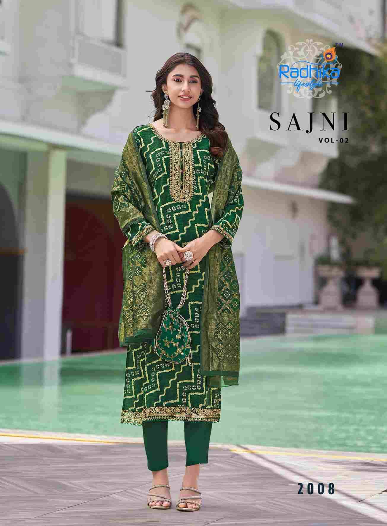 Sajni Vol-2 By Radhika Lifestyle 2001 To 2008 Series Beautiful Festive Suits Colorful Stylish Fancy Casual Wear & Ethnic Wear Pure Rayon Dresses At Wholesale Price
