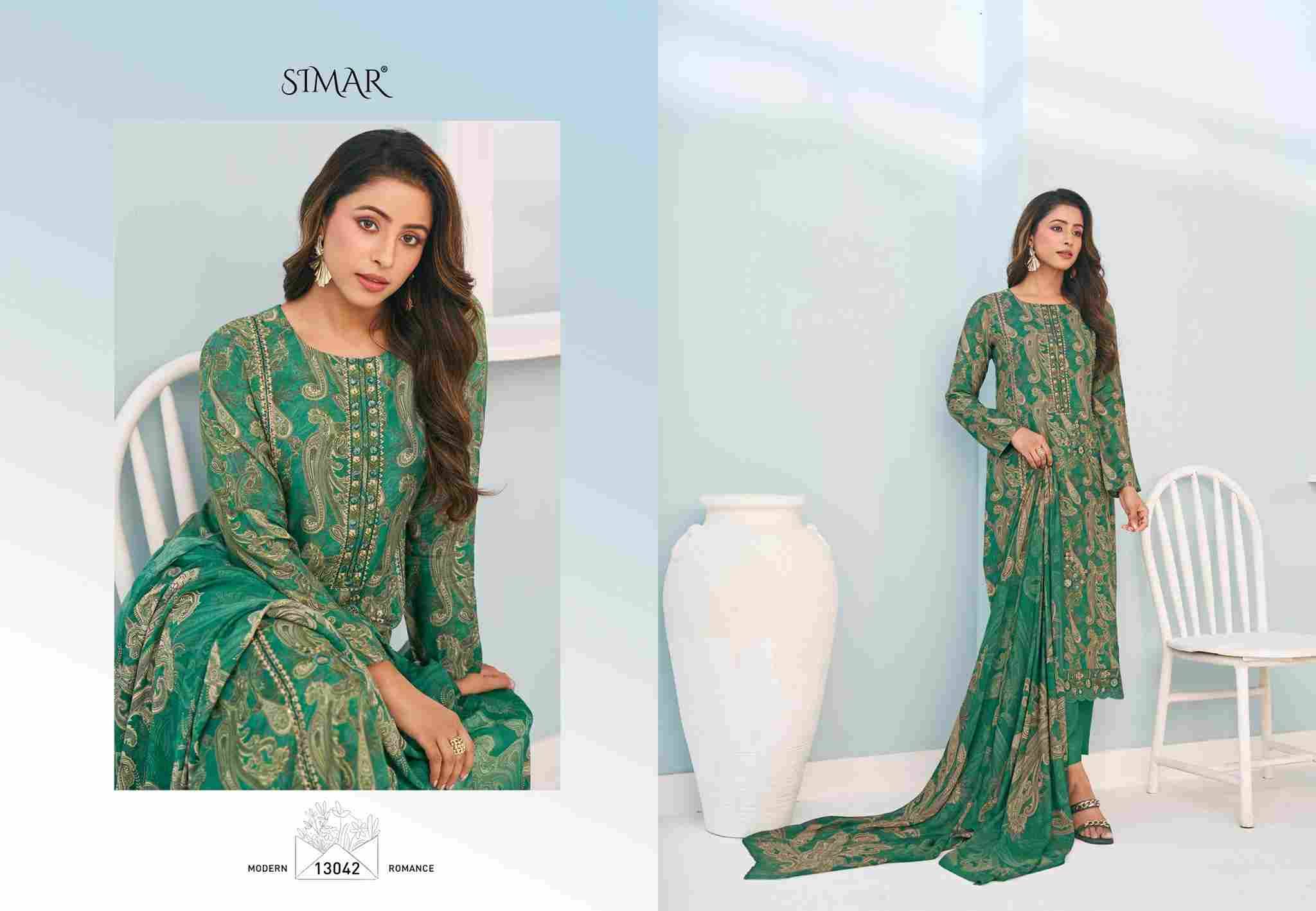 Naaz Muslin By Simar 13041 To 13045 Series Designer Festive Suits Beautiful Stylish Fancy Colorful Party Wear & Occasional Wear Pure Viscose Muslin Dresses At Wholesale Price