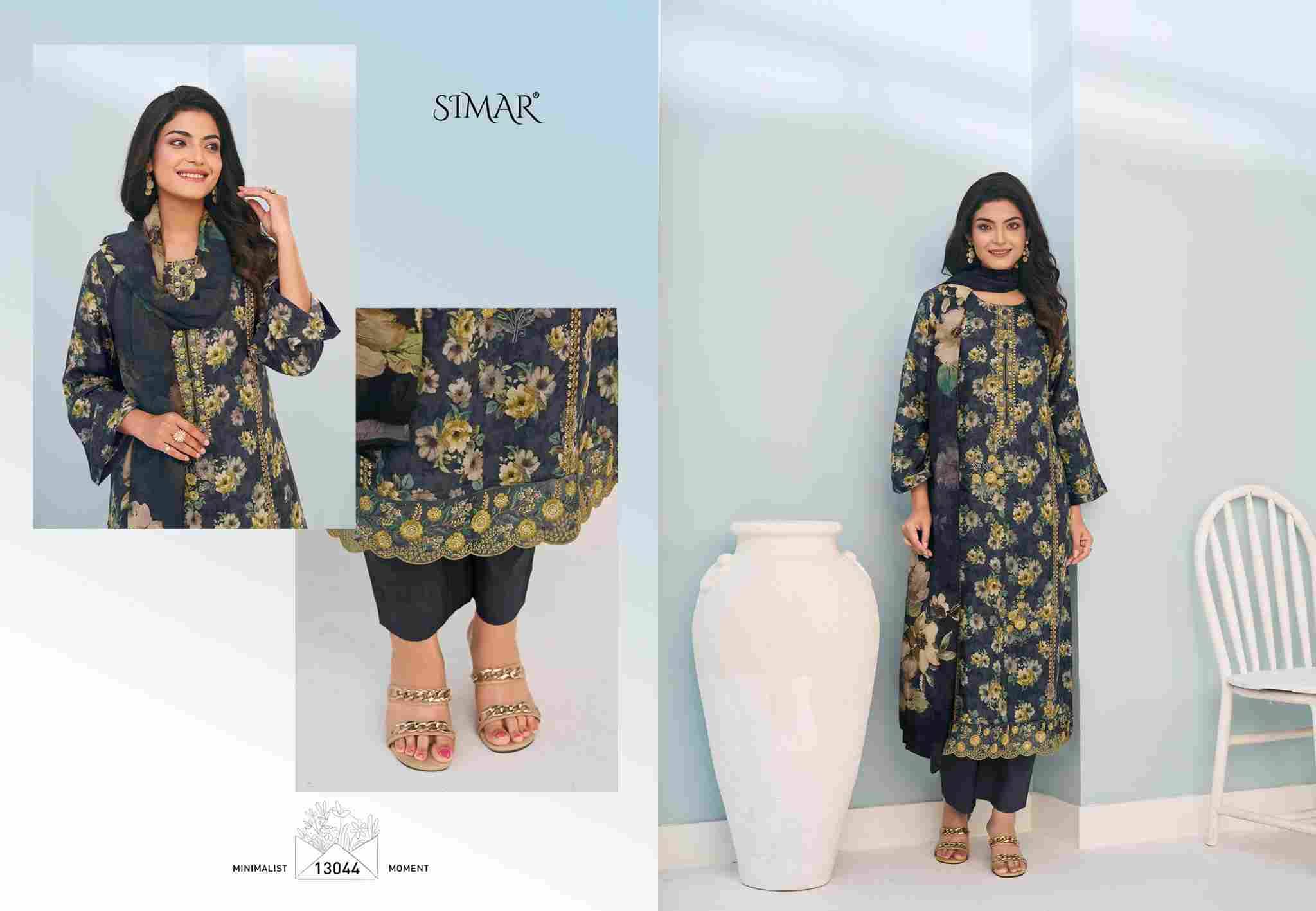 Naaz Muslin By Simar 13041 To 13045 Series Designer Festive Suits Beautiful Stylish Fancy Colorful Party Wear & Occasional Wear Pure Viscose Muslin Dresses At Wholesale Price