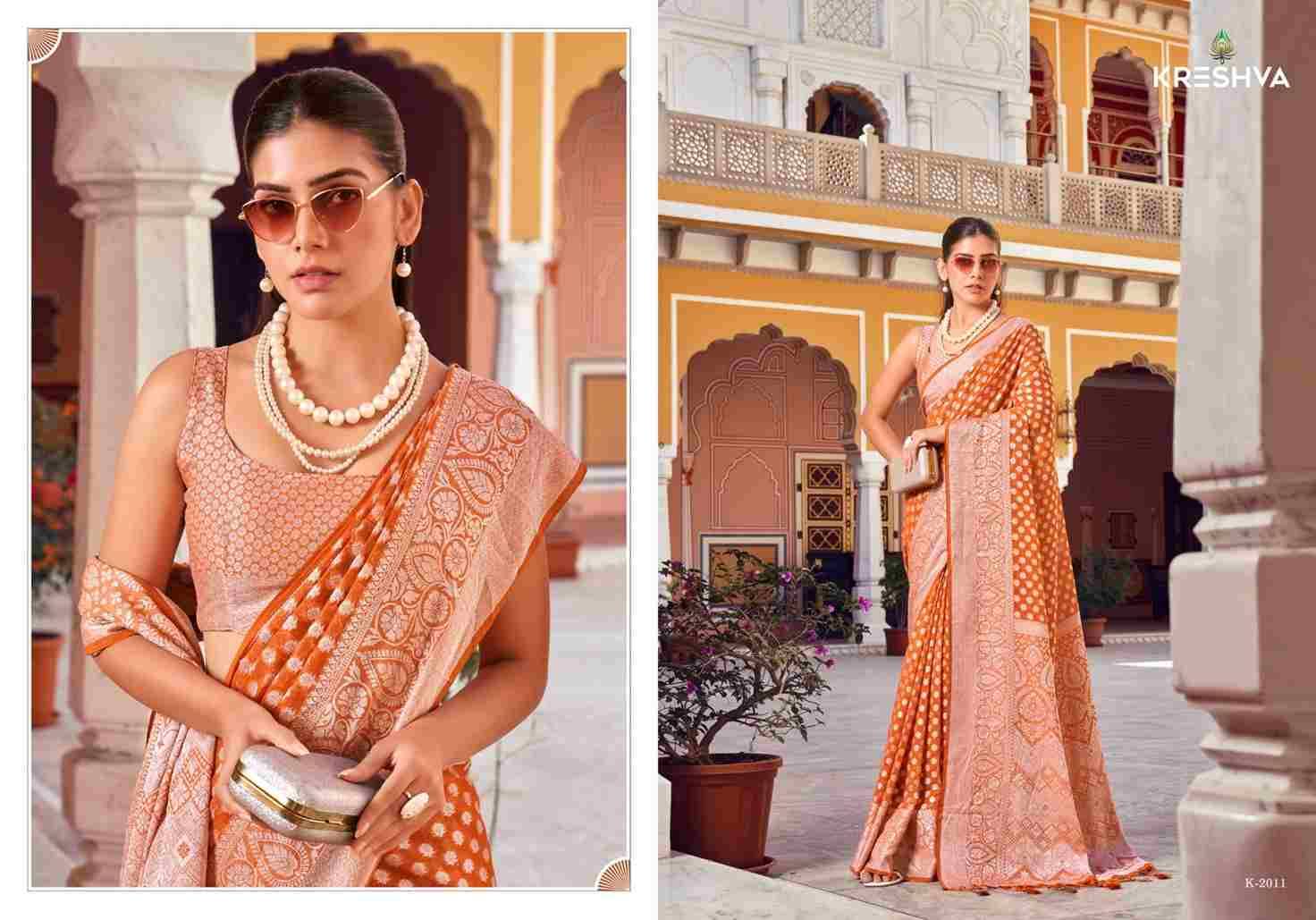 Varima By Kreshva 2007 To 2012 Series Indian Traditional Wear Collection Beautiful Stylish Fancy Colorful Party Wear & Occasional Wear Georgette Sarees At Wholesale Price