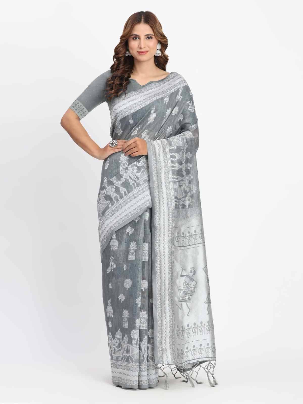 Varnika Vol-2 By Fashid Wholesale 1001 To 1006 Series Indian Traditional Wear Collection Beautiful Stylish Fancy Colorful Party Wear & Occasional Wear Linen Cotton Sarees At Wholesale Price