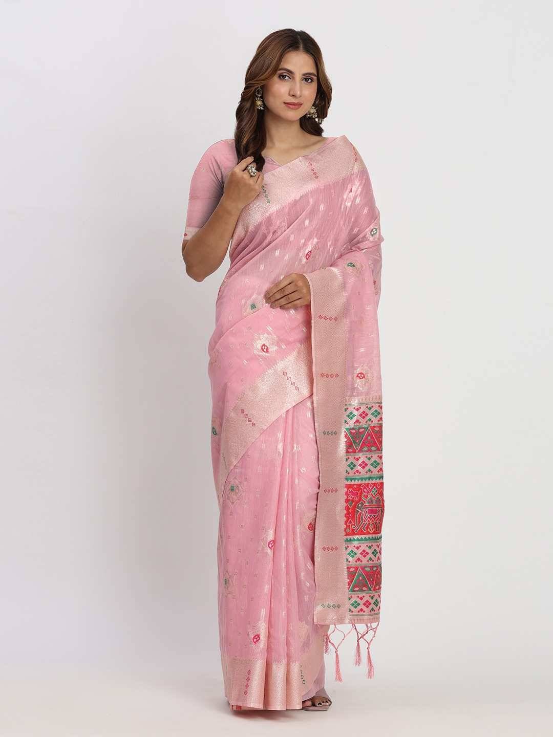 Linen Weaves Vol-2 By Fashid Wholesale 1001 To 1006 Series Indian Traditional Wear Collection Beautiful Stylish Fancy Colorful Party Wear & Occasional Wear Linen Cotton Sarees At Wholesale Price