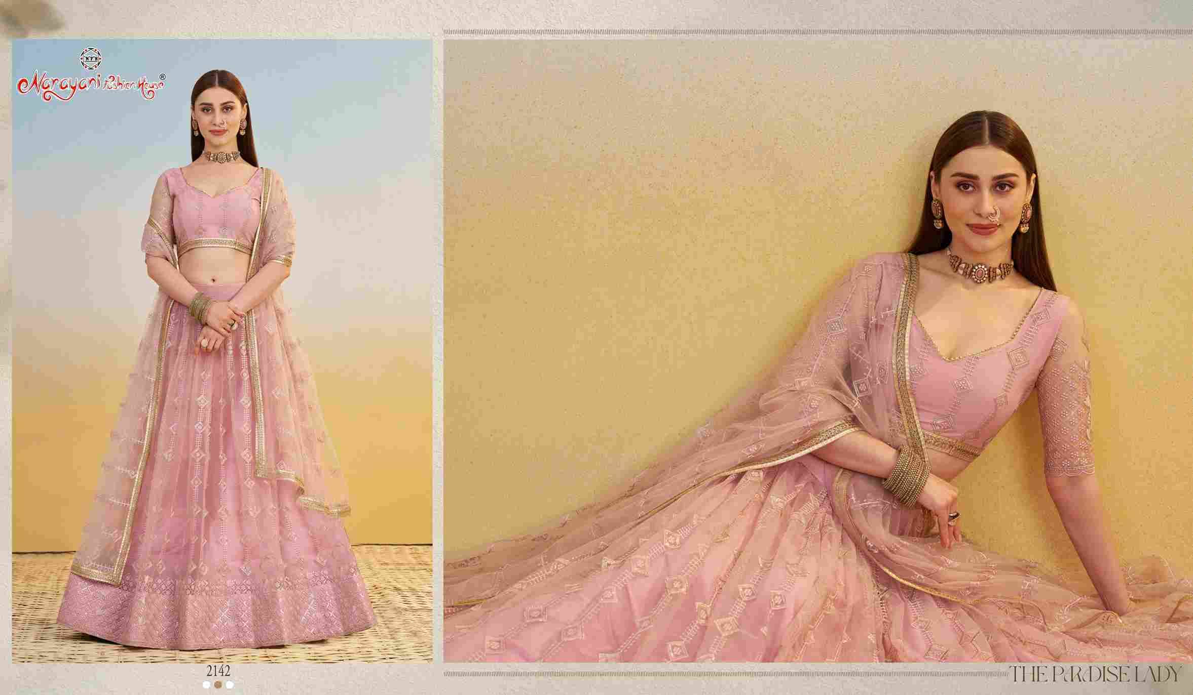 Kelaya Vol-9 By Narayani Fashion House 2142 To 2146 Series Festive Wear Collection Beautiful Stylish Colorful Fancy Party Wear & Occasional Wear Net Lehengas At Wholesale Price