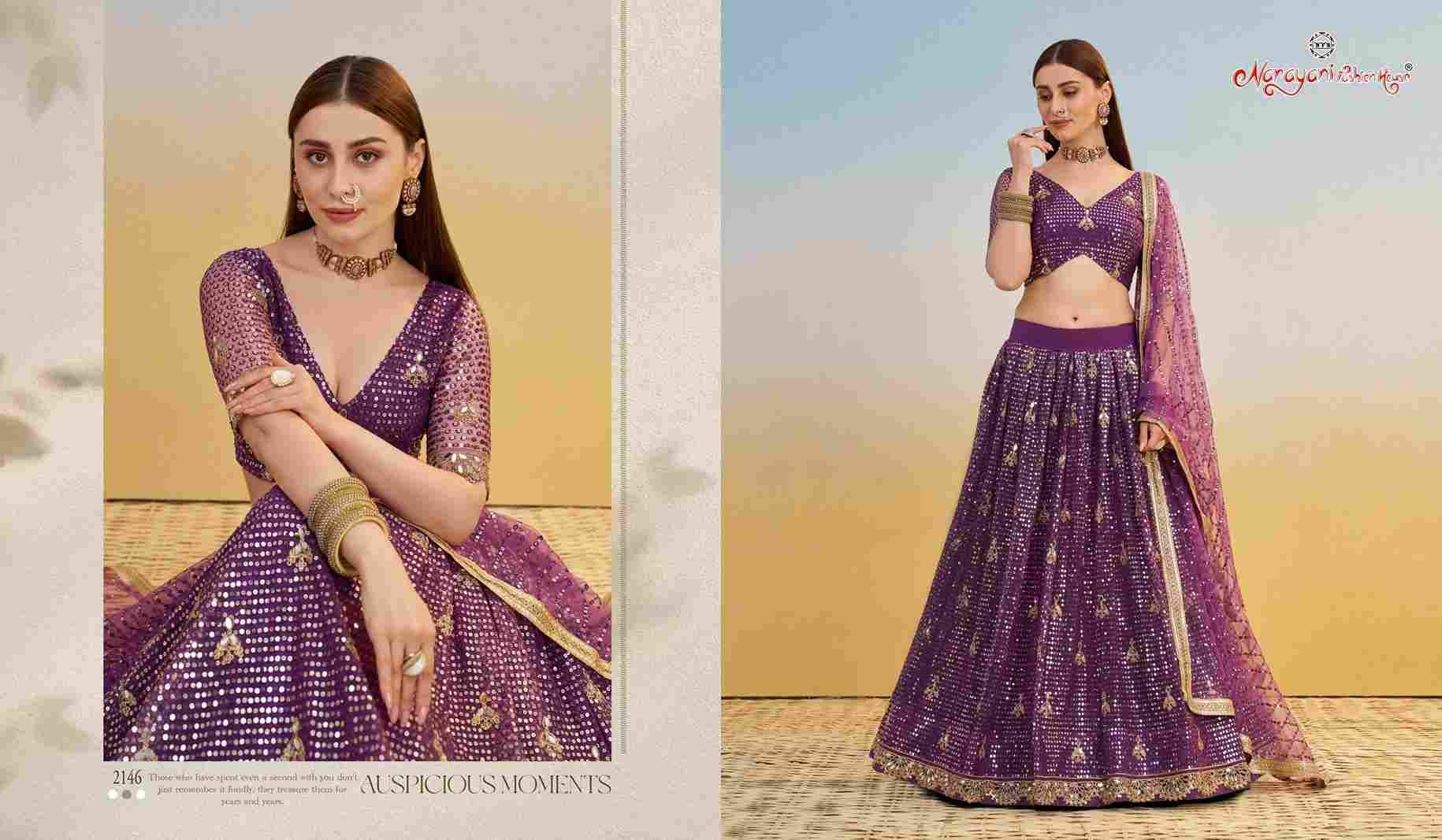Kelaya Vol-9 By Narayani Fashion House 2142 To 2146 Series Festive Wear Collection Beautiful Stylish Colorful Fancy Party Wear & Occasional Wear Net Lehengas At Wholesale Price