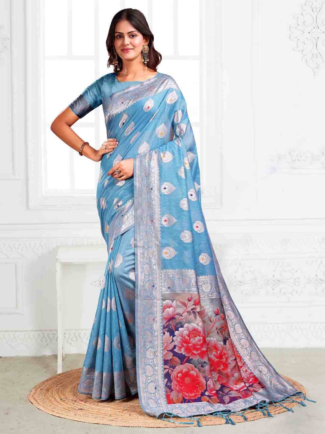 Suhani By Fashid Wholesale 1001 To 1006 Series Indian Traditional Wear Collection Beautiful Stylish Fancy Colorful Party Wear & Occasional Wear Linen Cotton Sarees At Wholesale Price