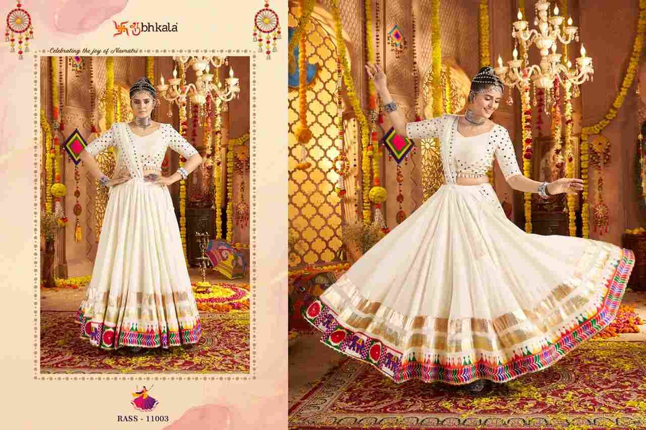 Raas Vol-19 By Shubhkala 11001 To 11006 Series Navratri Wear Collection Beautiful Stylish Colorful Fancy Party Wear & Occasional Wear Viscose Rayon Lehengas At Wholesale Price