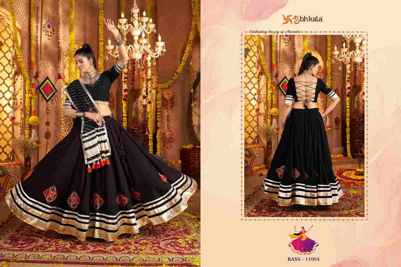 Raas Vol-19 By Shubhkala 11001 To 11006 Series Navratri Wear Collection Beautiful Stylish Colorful Fancy Party Wear & Occasional Wear Viscose Rayon Lehengas At Wholesale Price