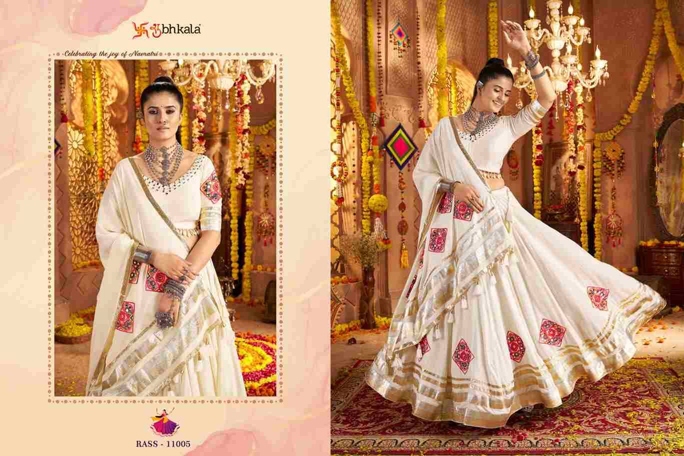 Raas Vol-19 By Shubhkala 11001 To 11006 Series Navratri Wear Collection Beautiful Stylish Colorful Fancy Party Wear & Occasional Wear Viscose Rayon Lehengas At Wholesale Price