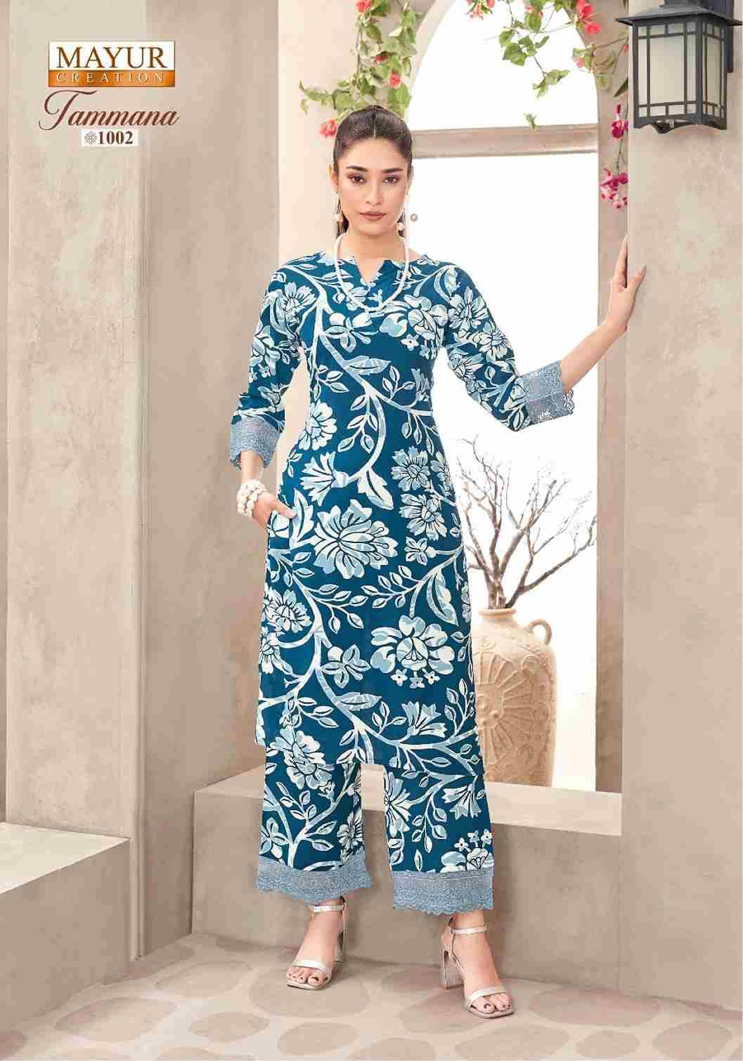 Tamanna Vol-1 By Mayur Creation 1001 To 1010 Series Designer Stylish Fancy Colorful Beautiful Party Wear & Ethnic Wear Collection Heavy Rayon Co-Ords At Wholesale Price