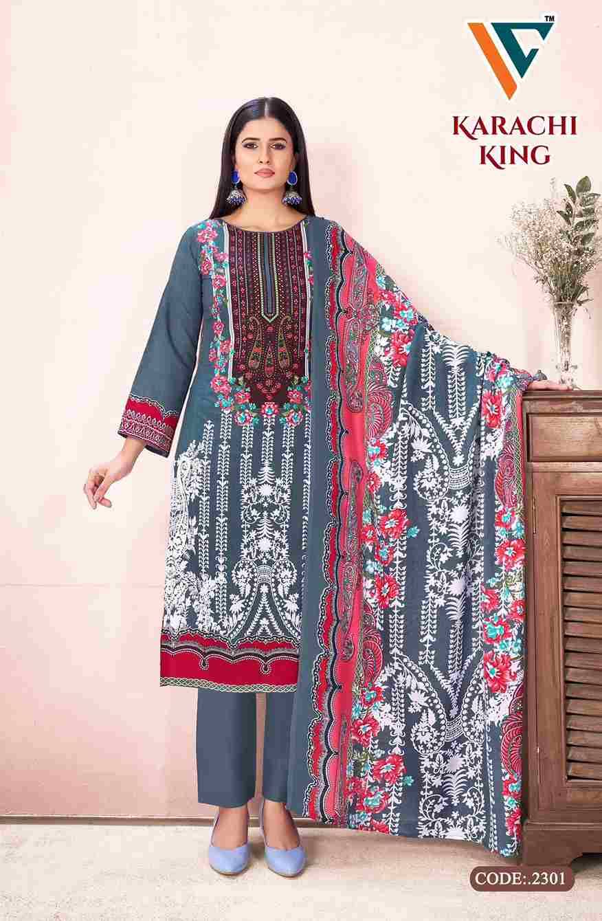 Karachi King Vol-23 By Vandana Creation 2301 To 2308 Series Beautiful Festive Suits Stylish Fancy Colorful Casual Wear & Ethnic Wear Cotton Print Dresses At Wholesale Price