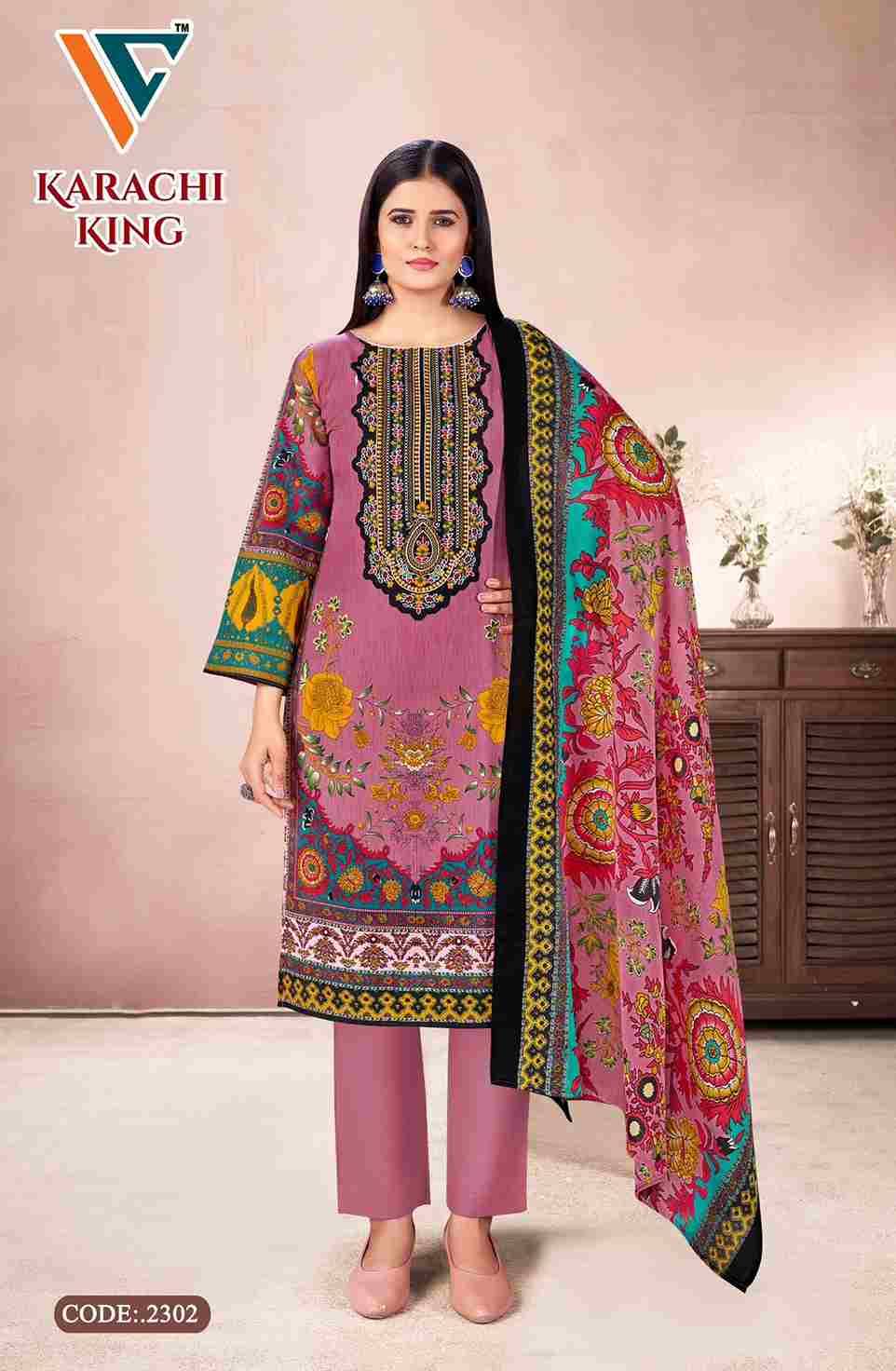 Karachi King Vol-23 By Vandana Creation 2301 To 2308 Series Beautiful Festive Suits Stylish Fancy Colorful Casual Wear & Ethnic Wear Cotton Print Dresses At Wholesale Price