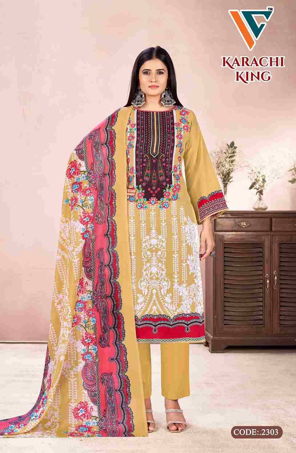 Karachi King Vol-23 By Vandana Creation 2301 To 2308 Series Beautiful Festive Suits Stylish Fancy Colorful Casual Wear & Ethnic Wear Cotton Print Dresses At Wholesale Price
