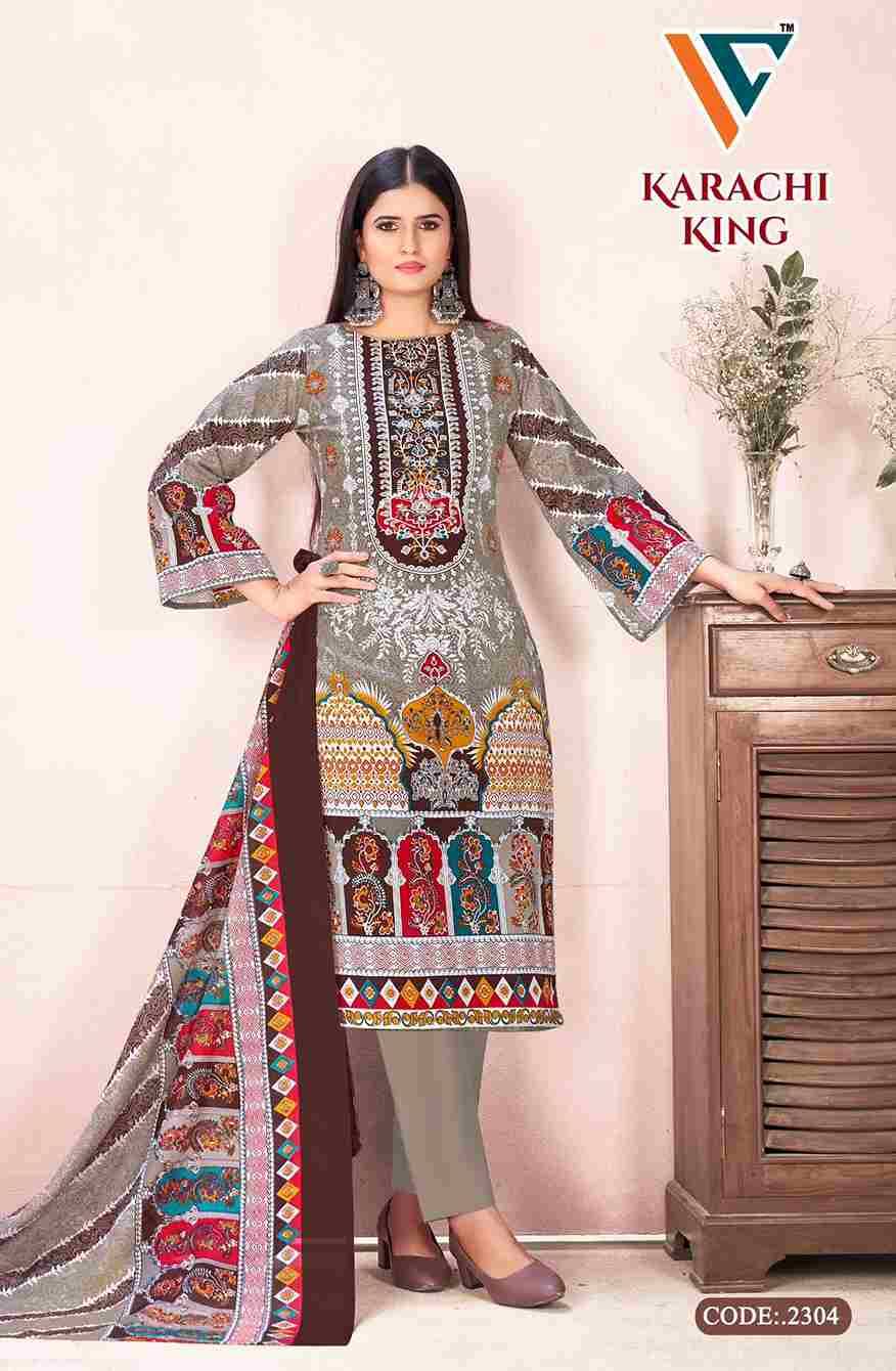 Karachi King Vol-23 By Vandana Creation 2301 To 2308 Series Beautiful Festive Suits Stylish Fancy Colorful Casual Wear & Ethnic Wear Cotton Print Dresses At Wholesale Price