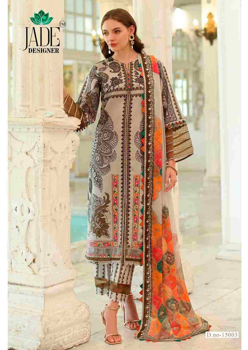 Crimsons Vol-15 By Jade 15001 To 15006 Series Beautiful Festive Suits Colorful Stylish Fancy Casual Wear & Ethnic Wear Pure Cambric Cotton Embroidered Dresses At Wholesale Price