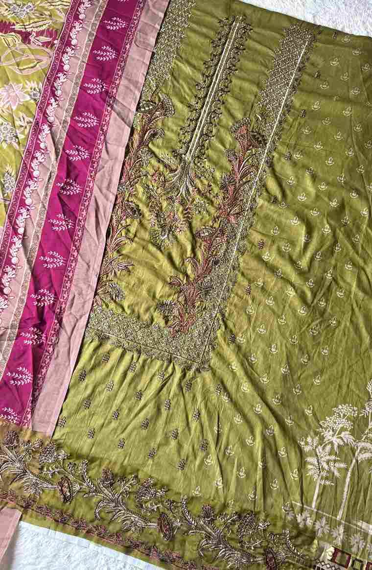 Chevron 3374 Colours Vol-3 By Jihan 3374-H To 3374-J Series Designer Pakistani Suits Beautiful Fancy Stylish Colorful Party Wear & Occasional Wear Pure Lawn Cotton Dresses At Wholesale Price