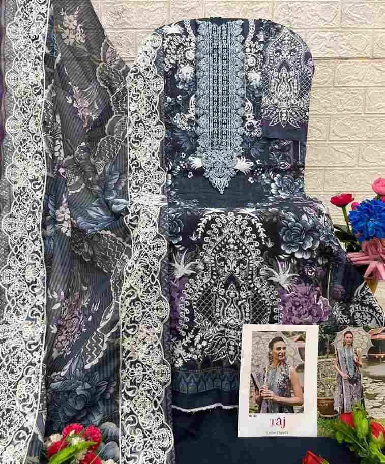 Taj 601 Series By Taj Creation 601 To 602 Series Beautiful Pakistani Suits Colorful Stylish Fancy Casual Wear & Ethnic Wear Pure Cotton Print With Embroidered Dresses At Wholesale Price