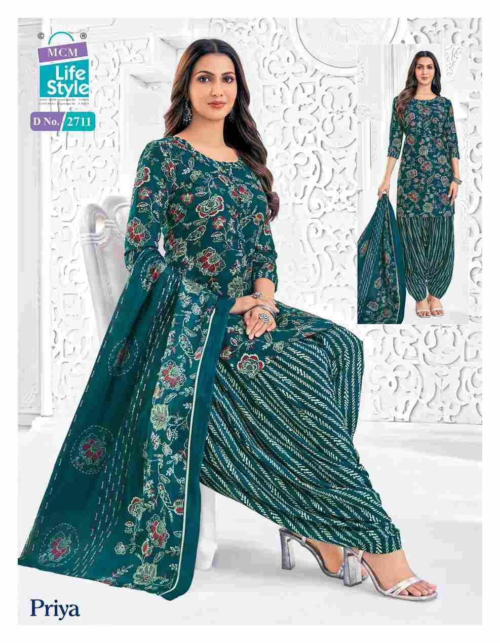 Priya Vol-27 By MCM Lifestyle 2700 To 2723 Series Beautiful Festive Suits Stylish Fancy Colorful Casual Wear & Ethnic Wear Pure Cotton Print Dresses At Wholesale Price