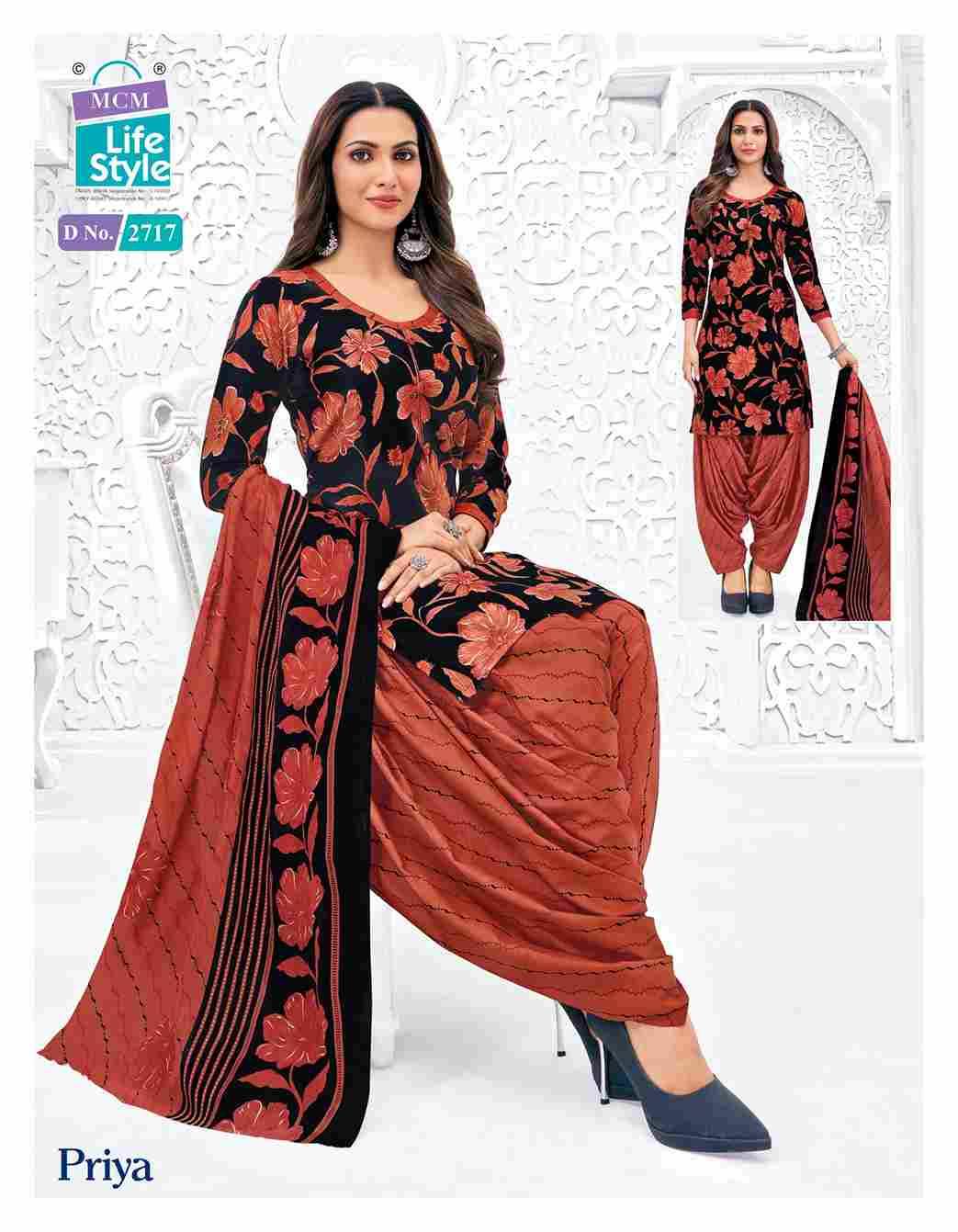 Priya Vol-27 By MCM Lifestyle 2700 To 2723 Series Beautiful Festive Suits Stylish Fancy Colorful Casual Wear & Ethnic Wear Pure Cotton Print Dresses At Wholesale Price