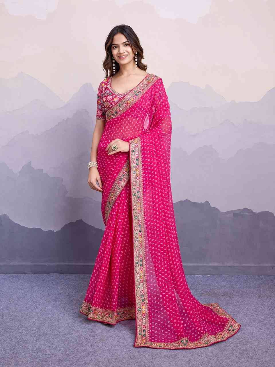 Mysha By PC 01 To 06 Series Indian Traditional Wear Collection Beautiful Stylish Fancy Colorful Party Wear & Occasional Wear Georgette Sarees At Wholesale Price
