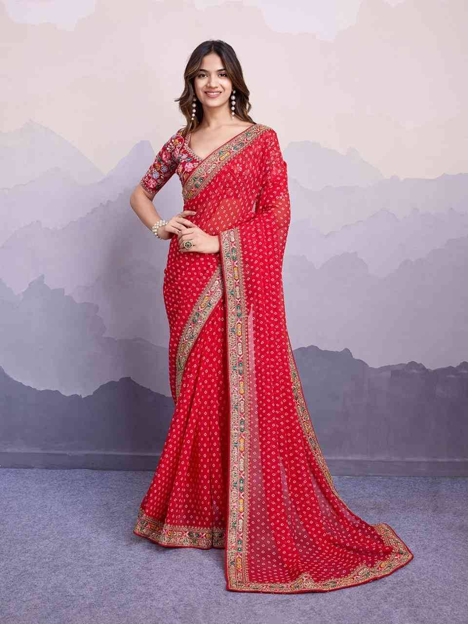 Mysha By PC 01 To 06 Series Indian Traditional Wear Collection Beautiful Stylish Fancy Colorful Party Wear & Occasional Wear Georgette Sarees At Wholesale Price
