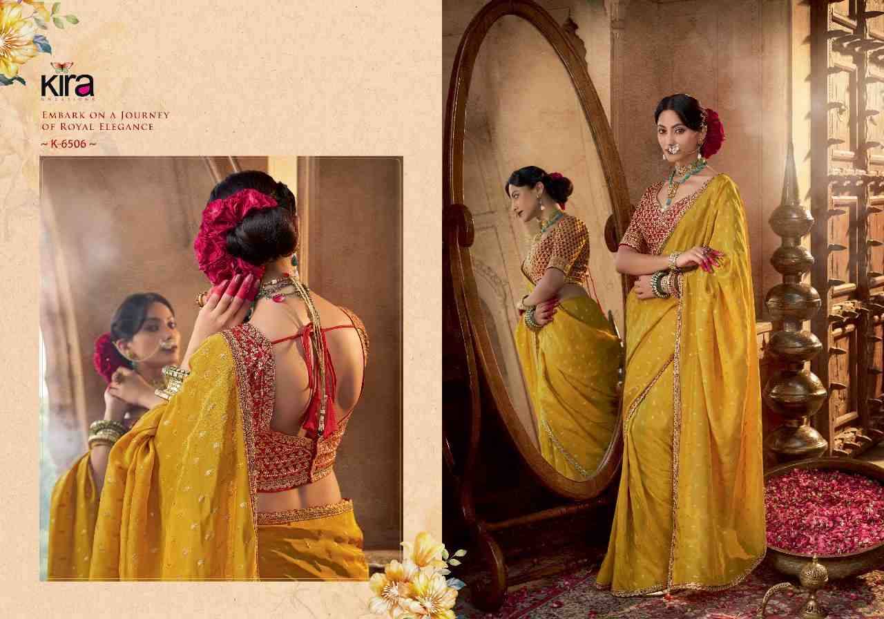 Kashvi By Kira 6501 To 6508 Series Indian Traditional Wear Collection Beautiful Stylish Fancy Colorful Party Wear & Occasional Wear Pure Viscose Crepe Sarees At Wholesale Price