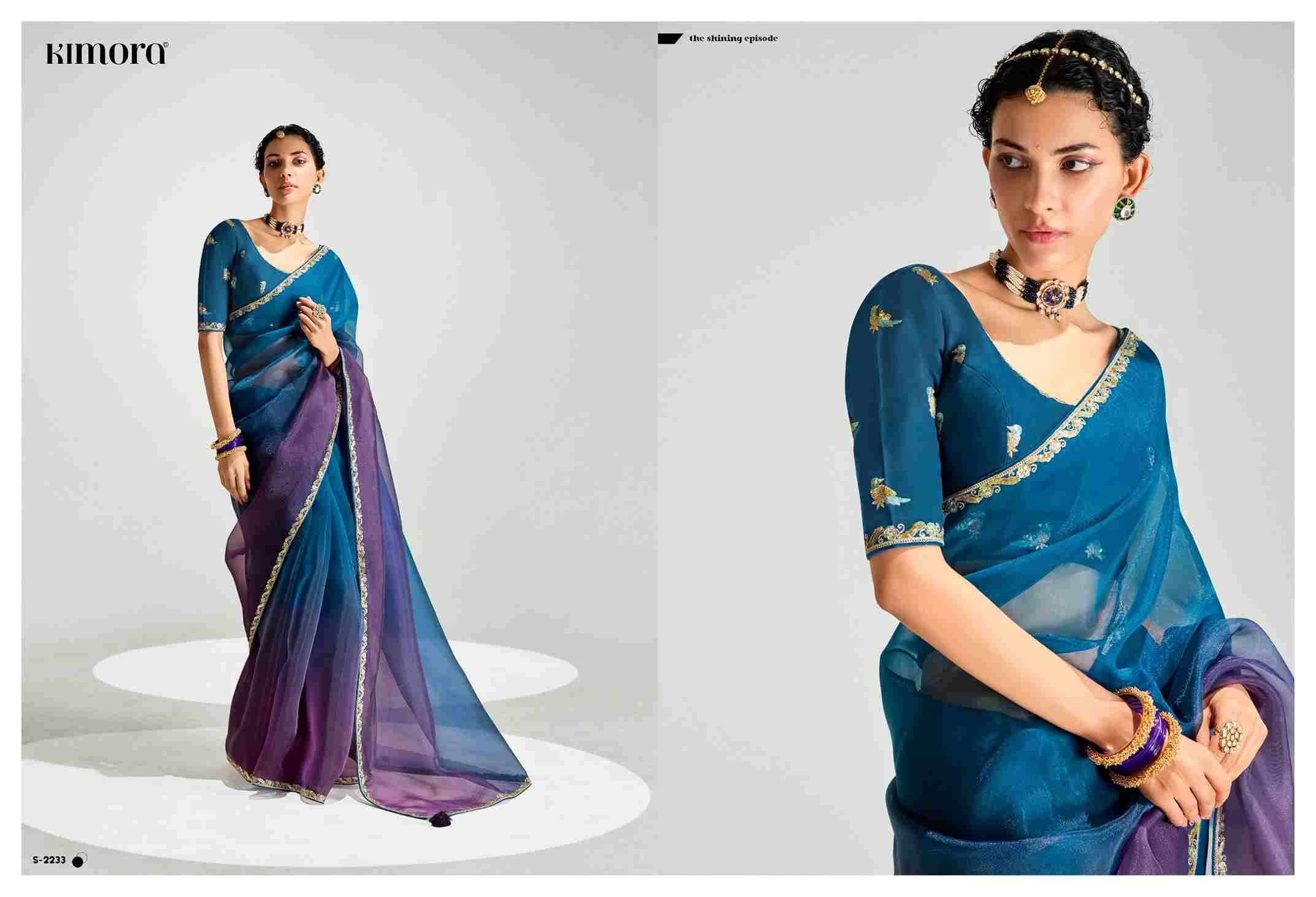 Rangrez By Kimora Fashion 2231 To 2245 Series Indian Traditional Wear Collection Beautiful Stylish Fancy Colorful Party Wear & Occasional Wear Organza Sarees At Wholesale Price