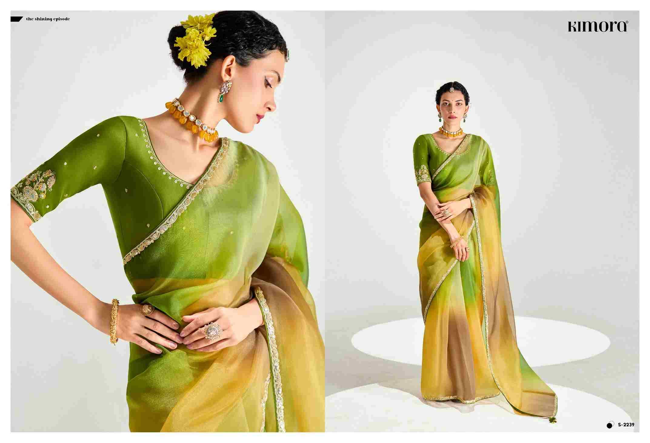Rangrez By Kimora Fashion 2231 To 2245 Series Indian Traditional Wear Collection Beautiful Stylish Fancy Colorful Party Wear & Occasional Wear Organza Sarees At Wholesale Price